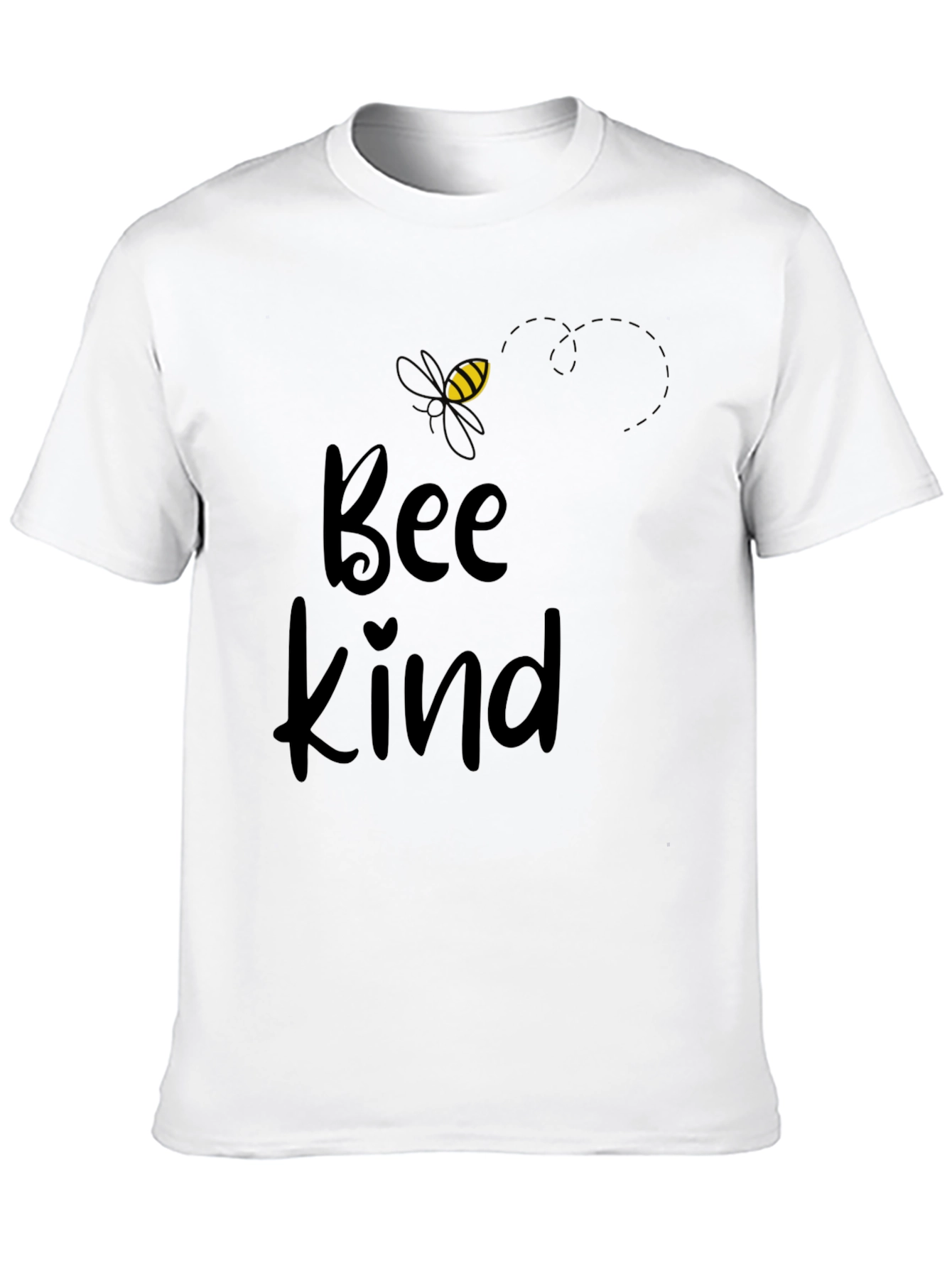 Black Bee Kind Graphic Tee - Black Cotton Blend view 10