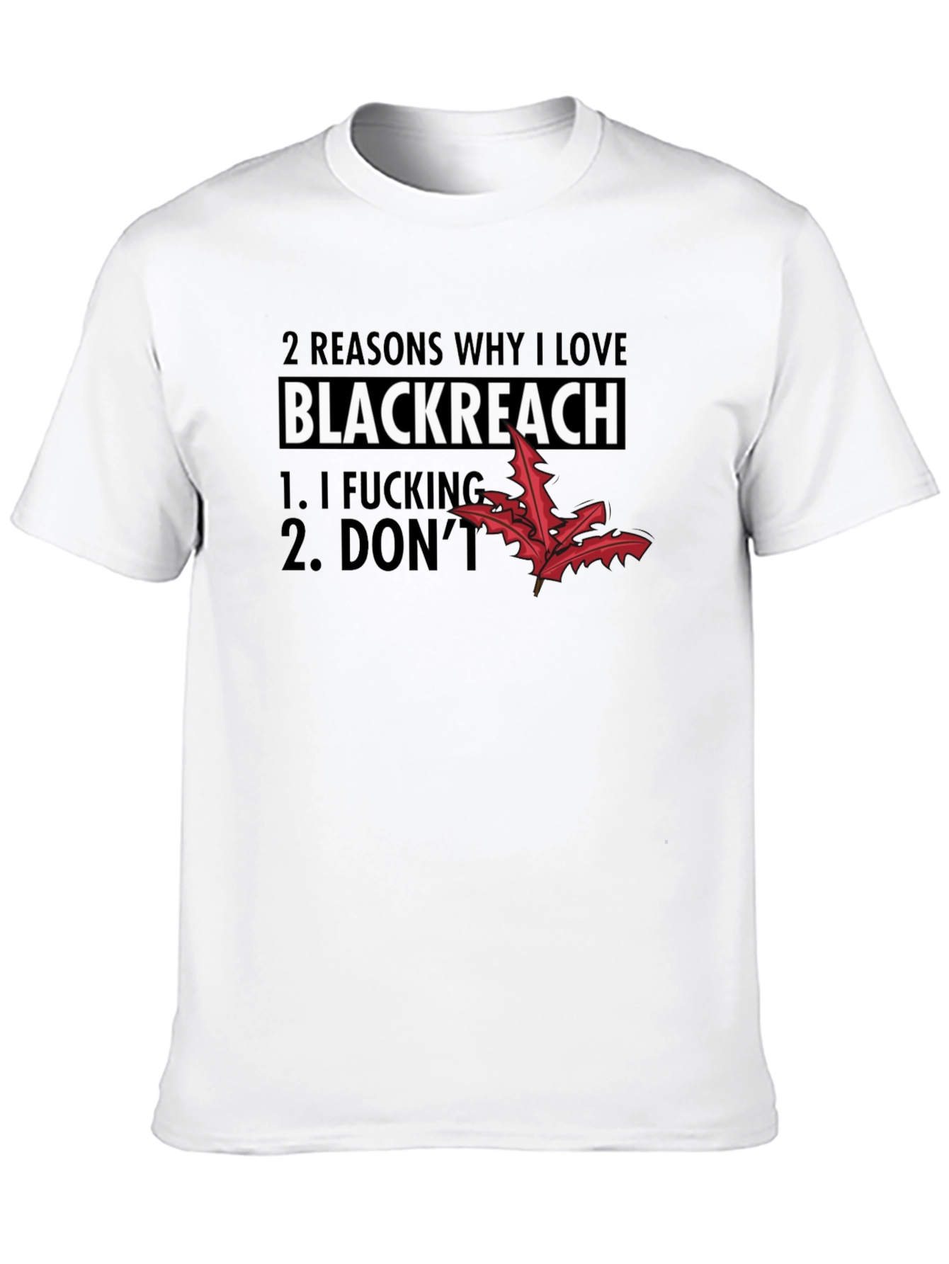 Black Blackreach Funny Graphic T-Shirt view 10