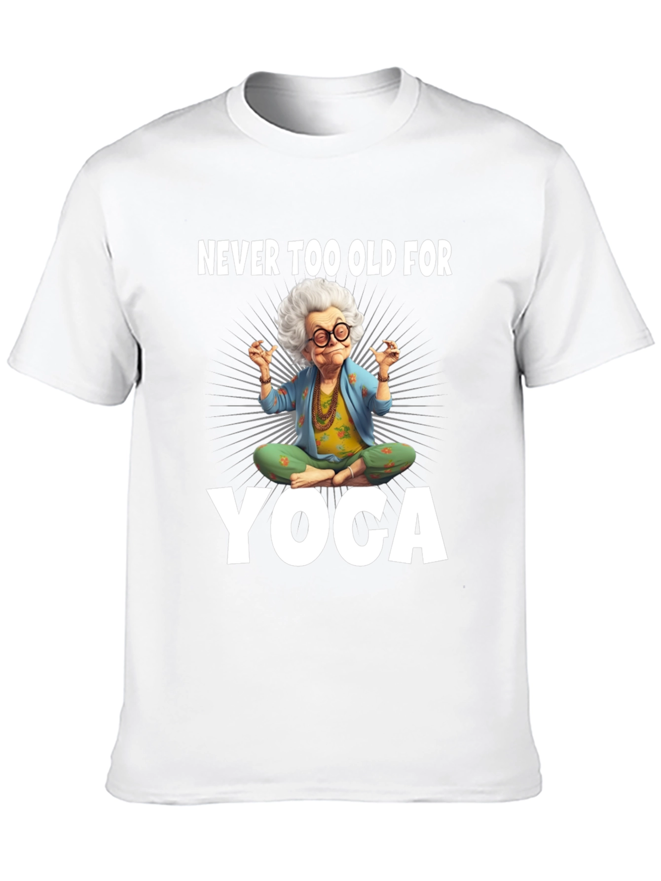Black Funny Yoga Grandma T-Shirt view 10