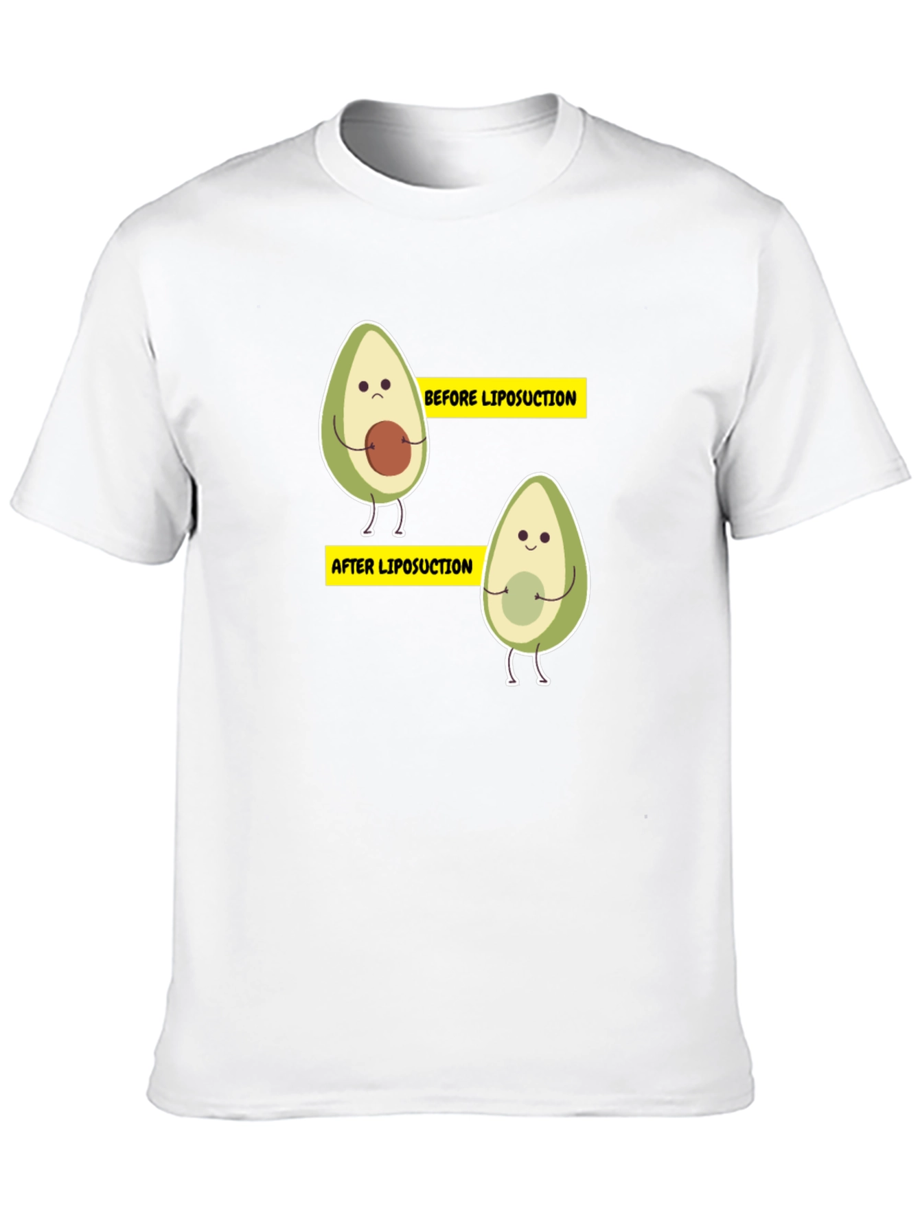 Black Avocado Liposuction Funny Black T-Shirt view 10