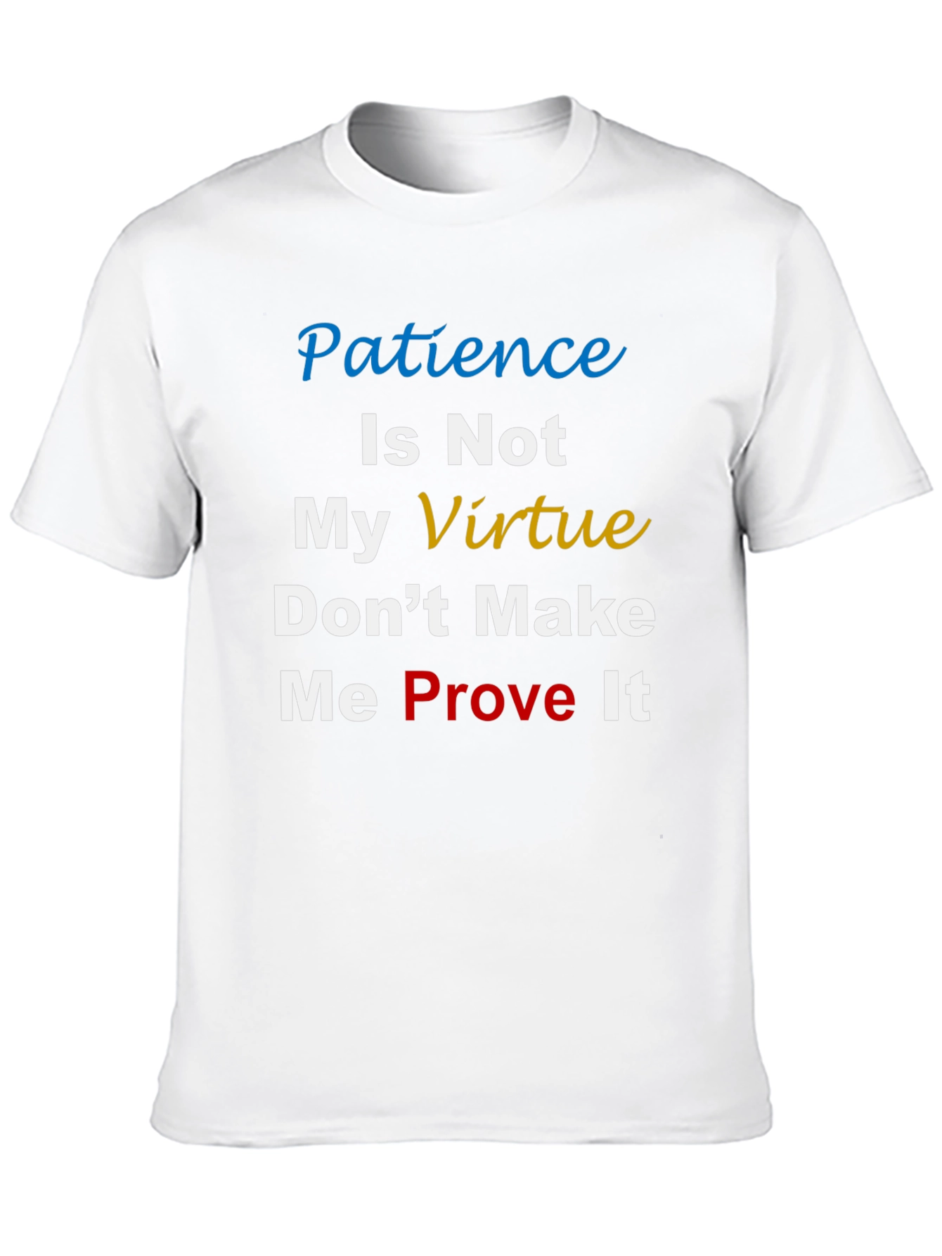 Black Patience Is Not My Virtue T-Shirt view 10