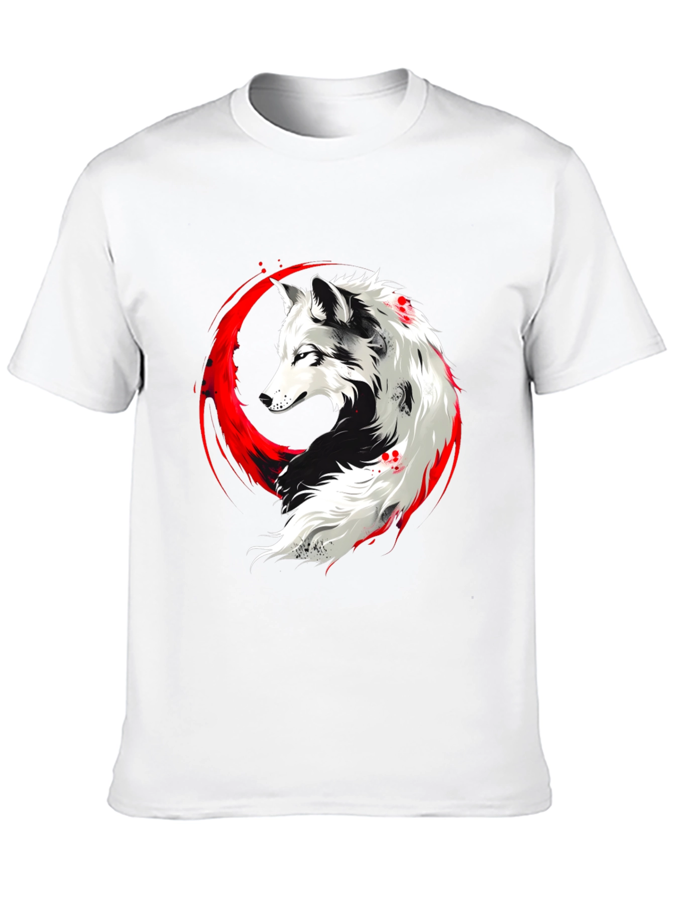 Black Wolf Graphic T-Shirt - Black view 10