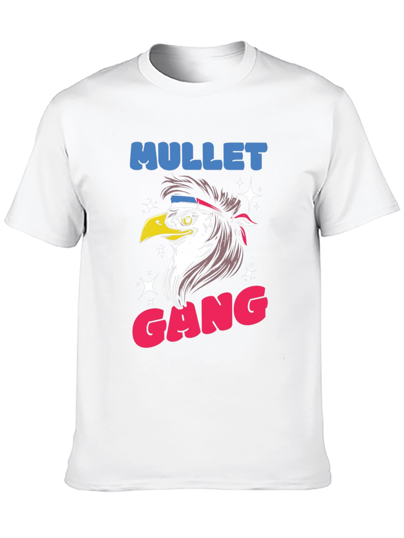 Black Mullet Gang Eagle Graphic Tee - Black view 10