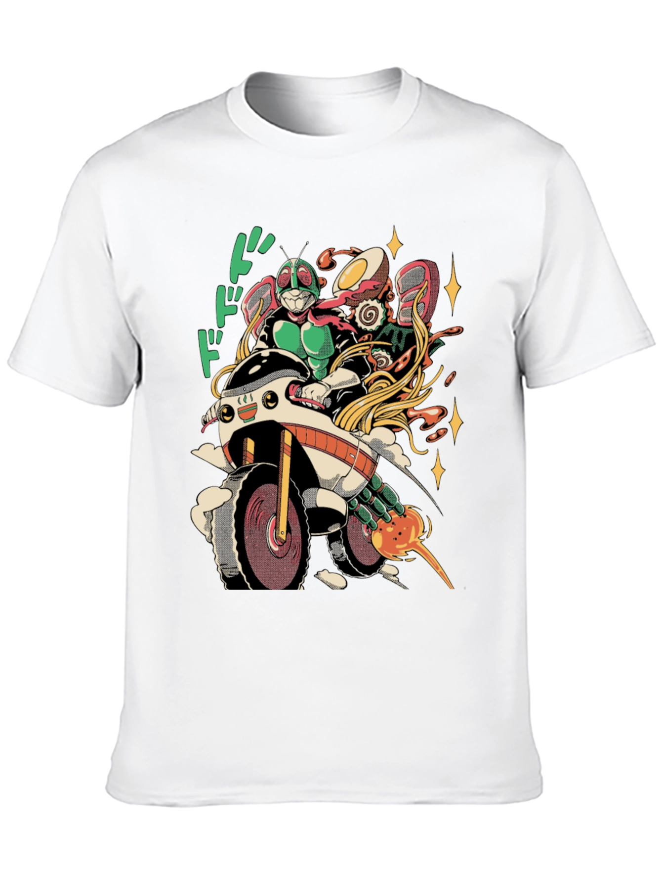 Black Kamen Rider Ramen Run T-Shirt view 10