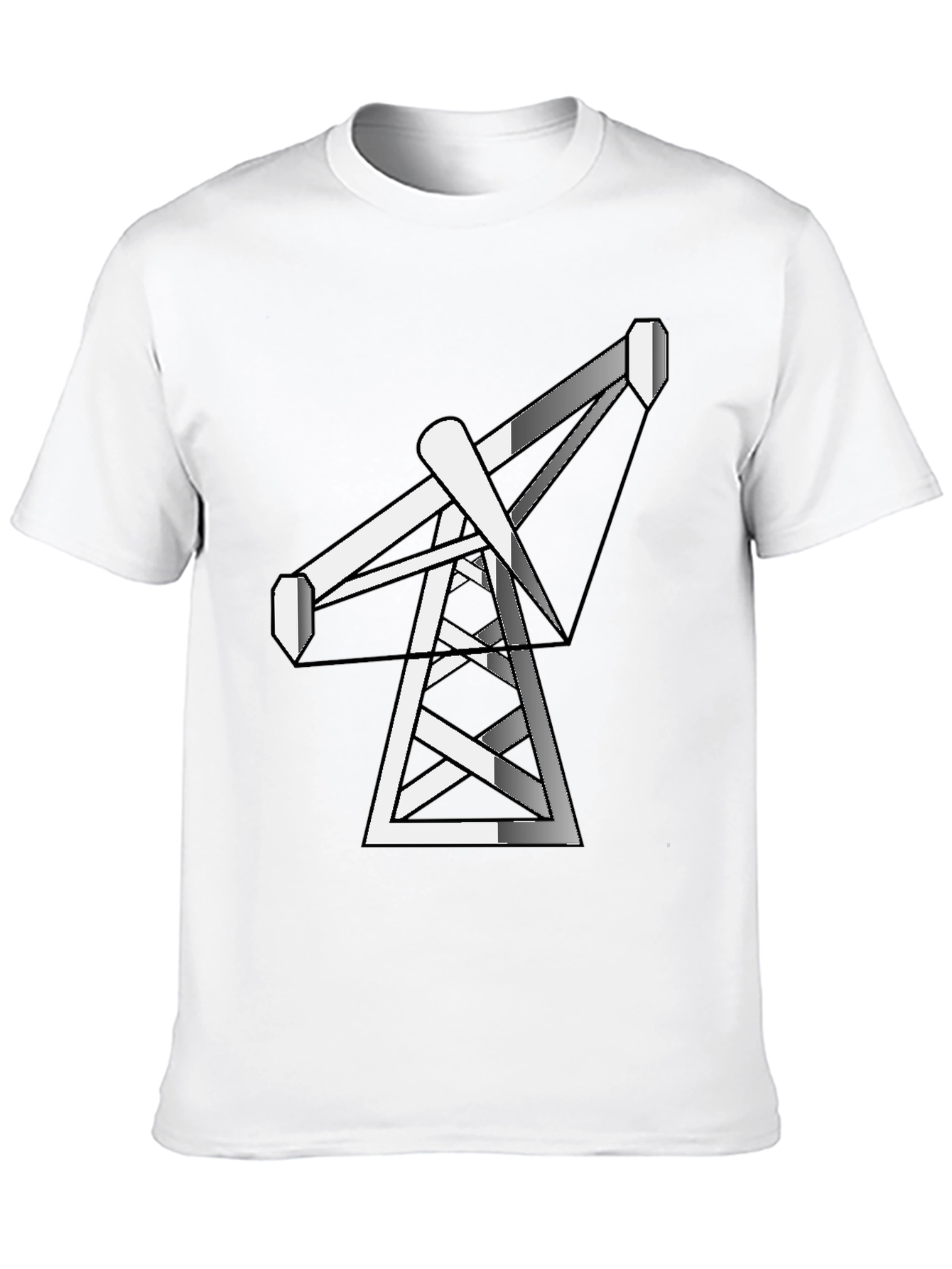 Black Black Tee with Crane Graphic view 10