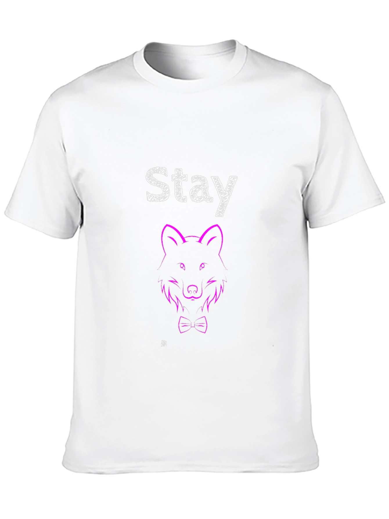 Black Stay Wolf Graphic T-Shirt - Modern Design view 10