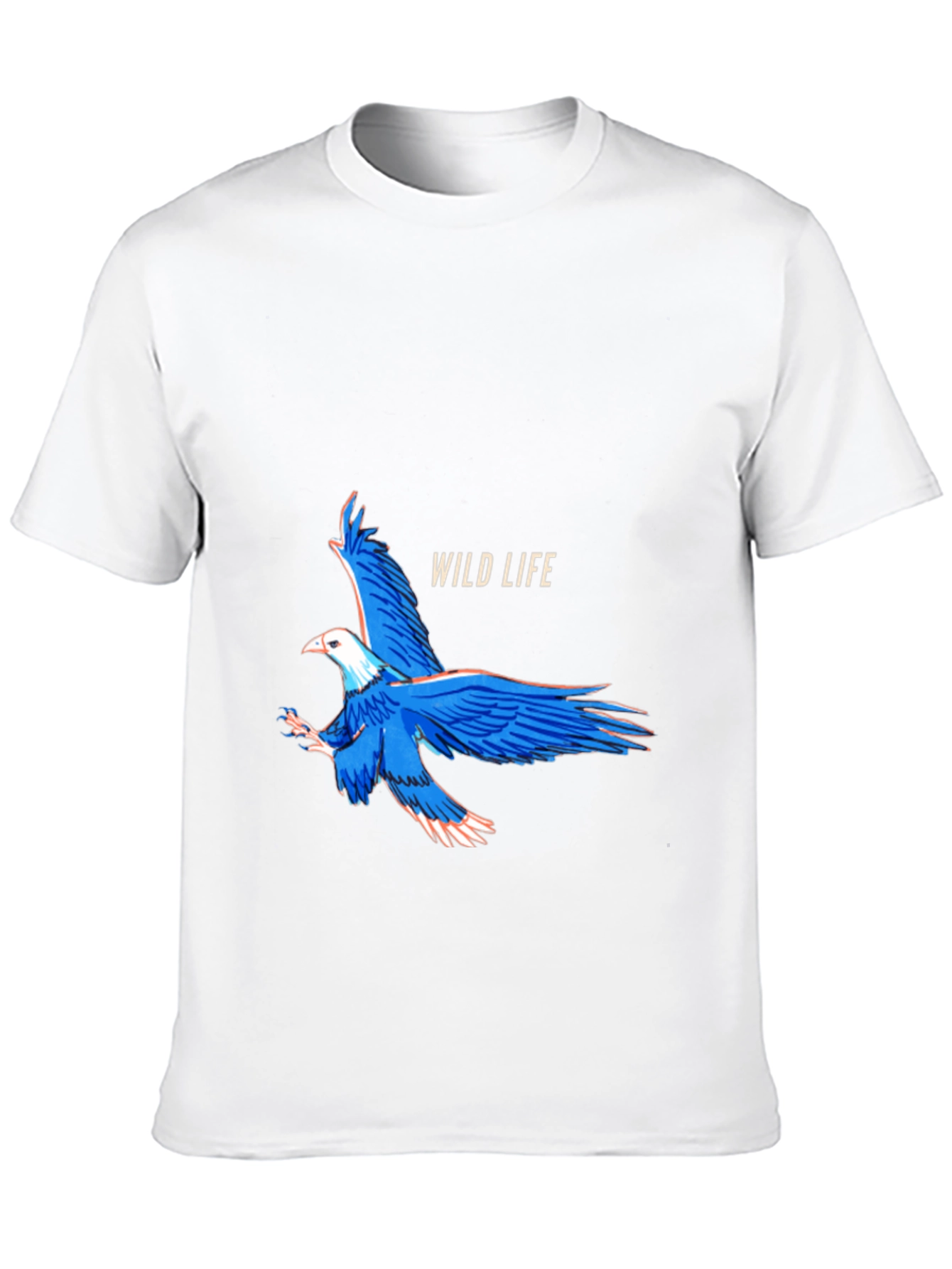 Black Wildlife Eagle Graphic Black T-Shirt view 10