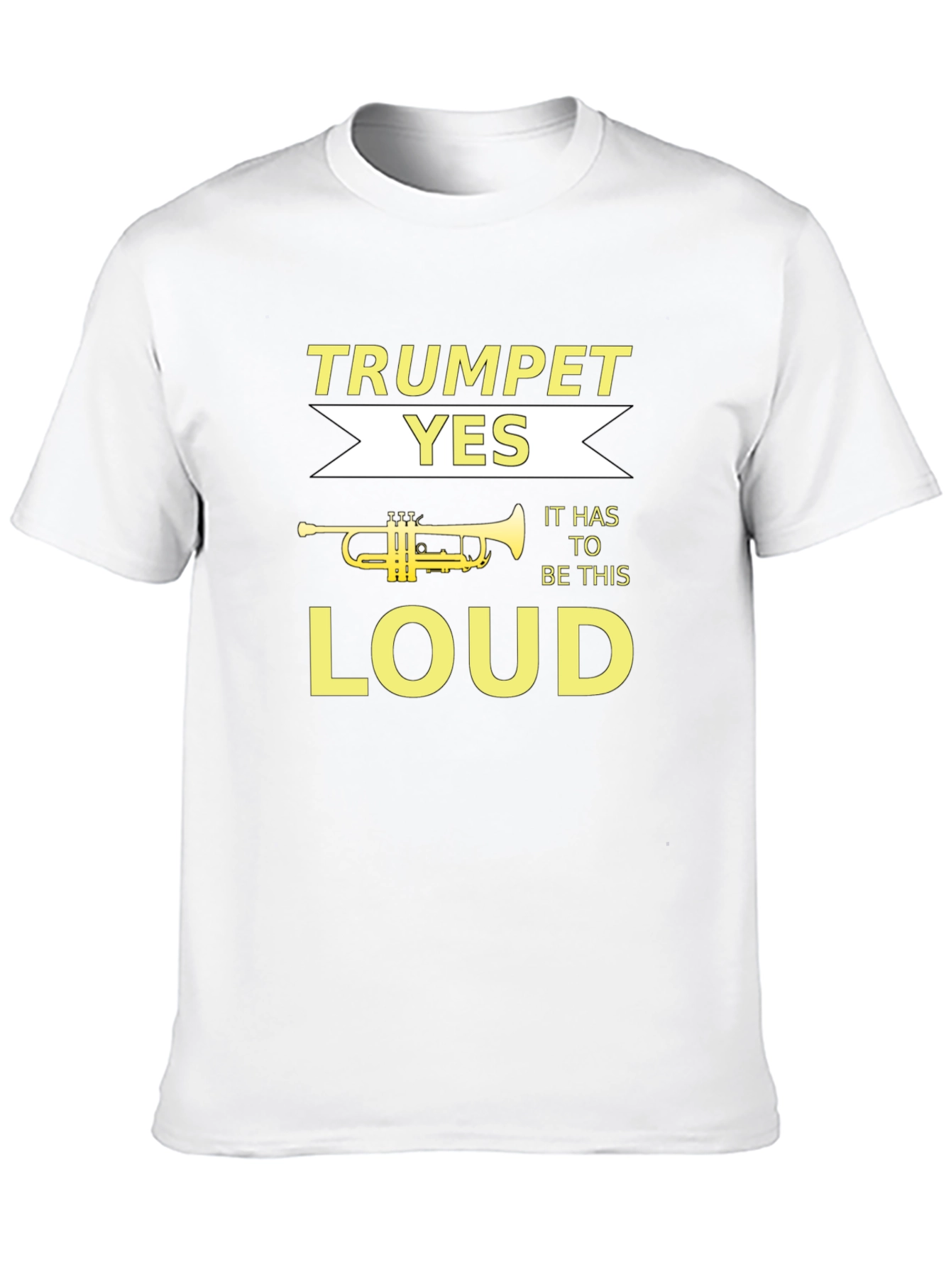 Black Trumpet Loud Music Graphic Tee view 10