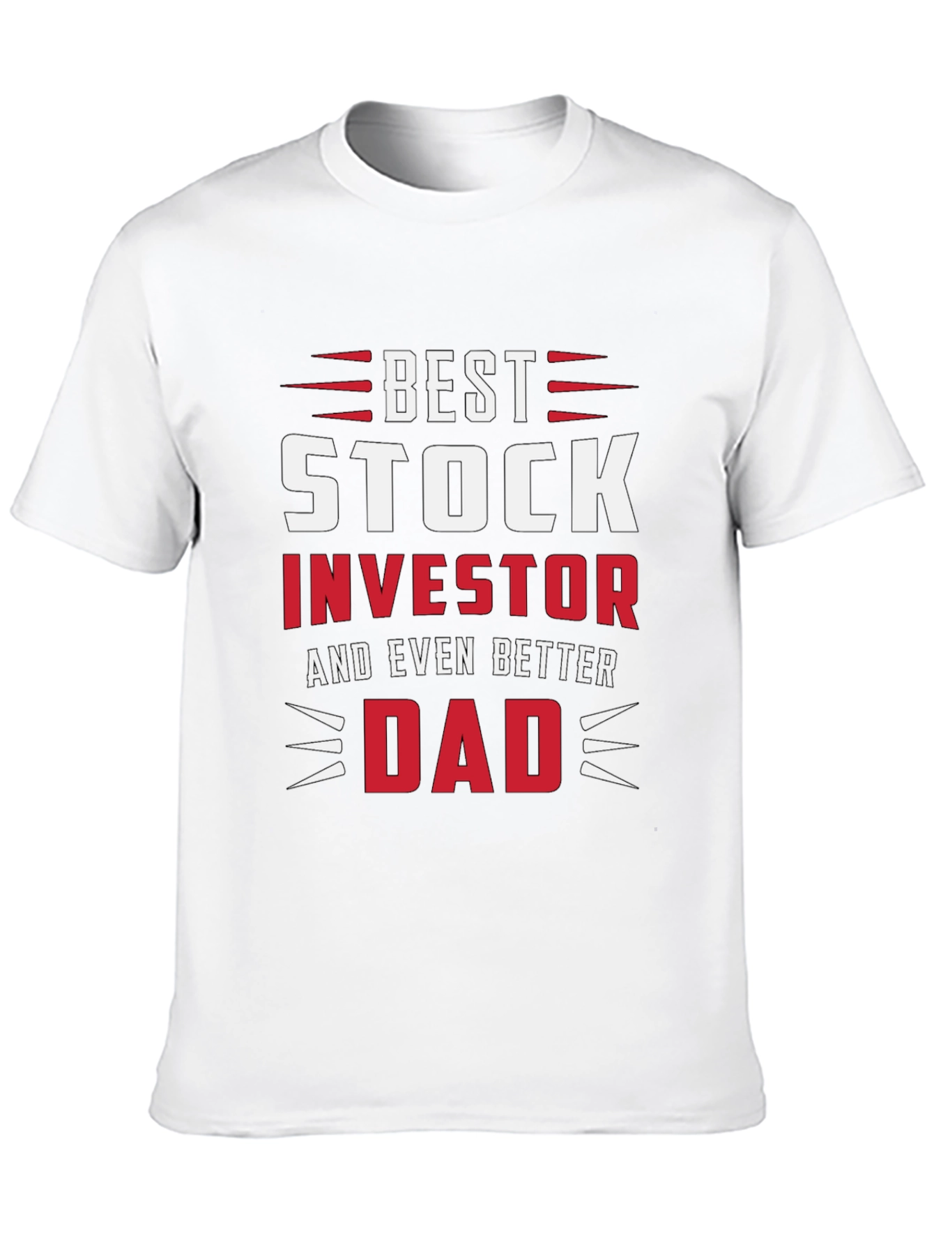 Black Best Stock Investor Dad T-Shirt view 10