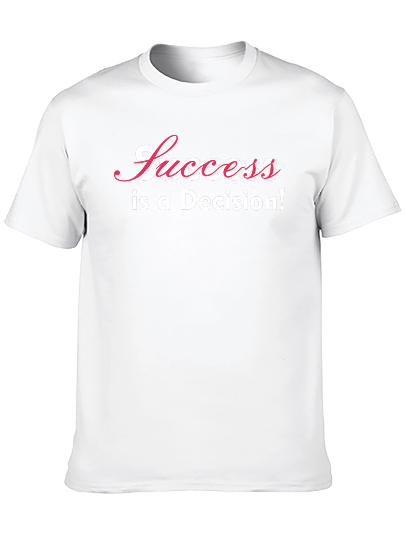 Black Success is a Decision Graphic Tee - Black Cotton T-Shirt view 10