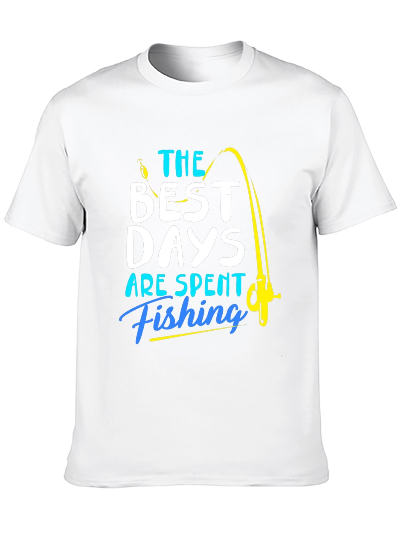 Black Fishing T-Shirt: Best Days are Spent Fishing view 10