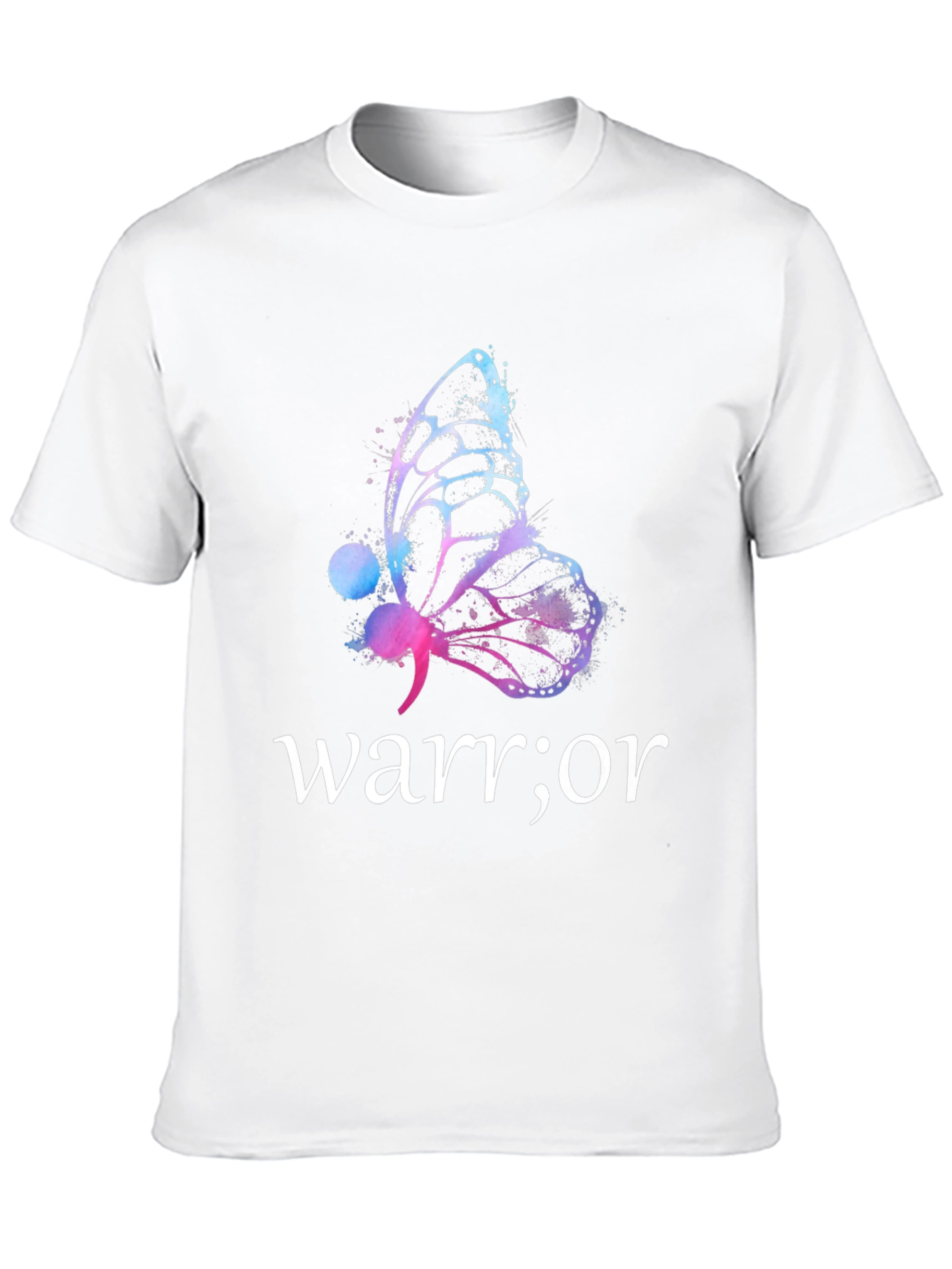 Black Warrior Butterfly Graphic T-Shirt - Motivational Tee view 10