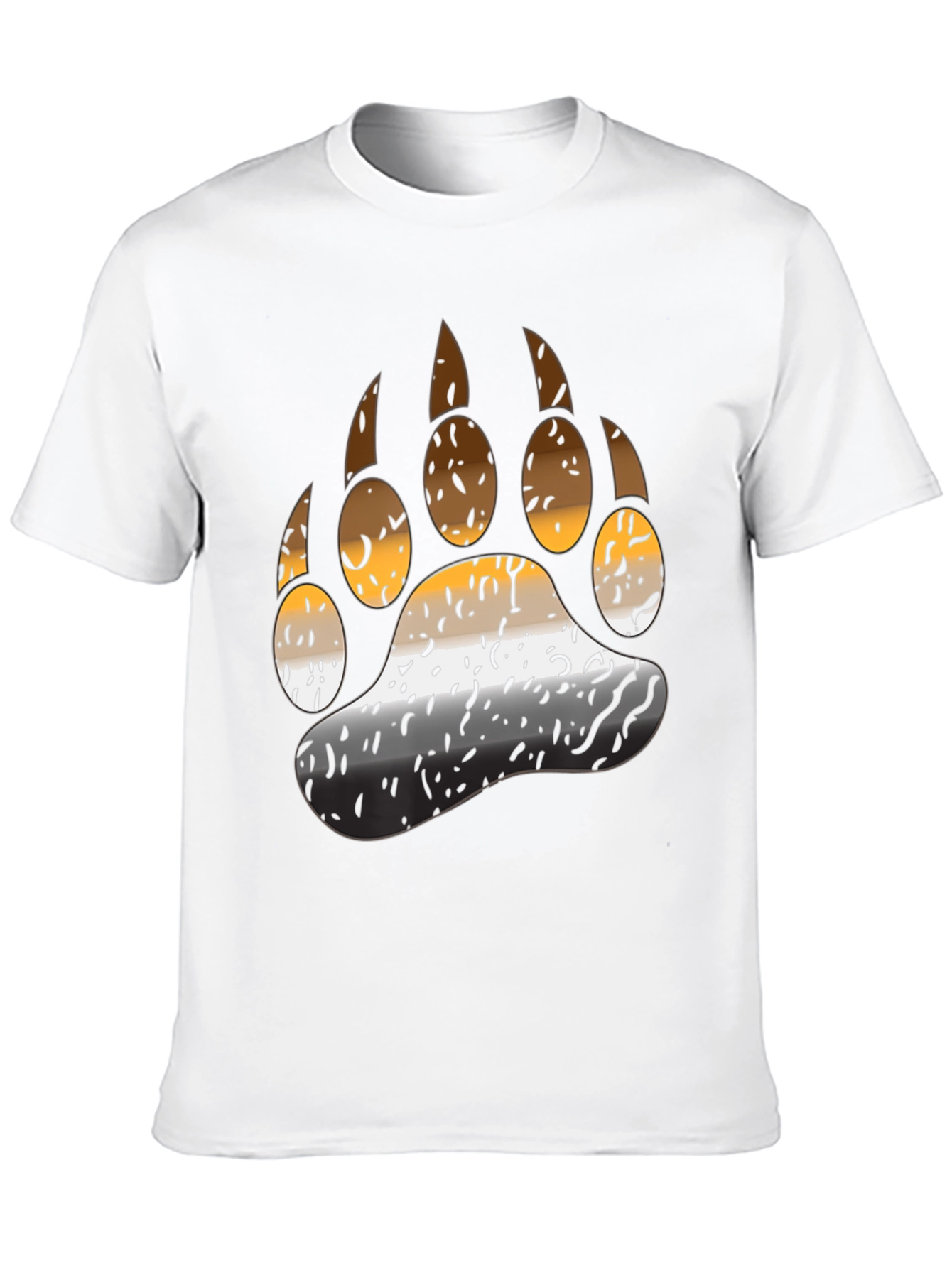 Black Bear Pride Paw T-Shirt - Black view 10