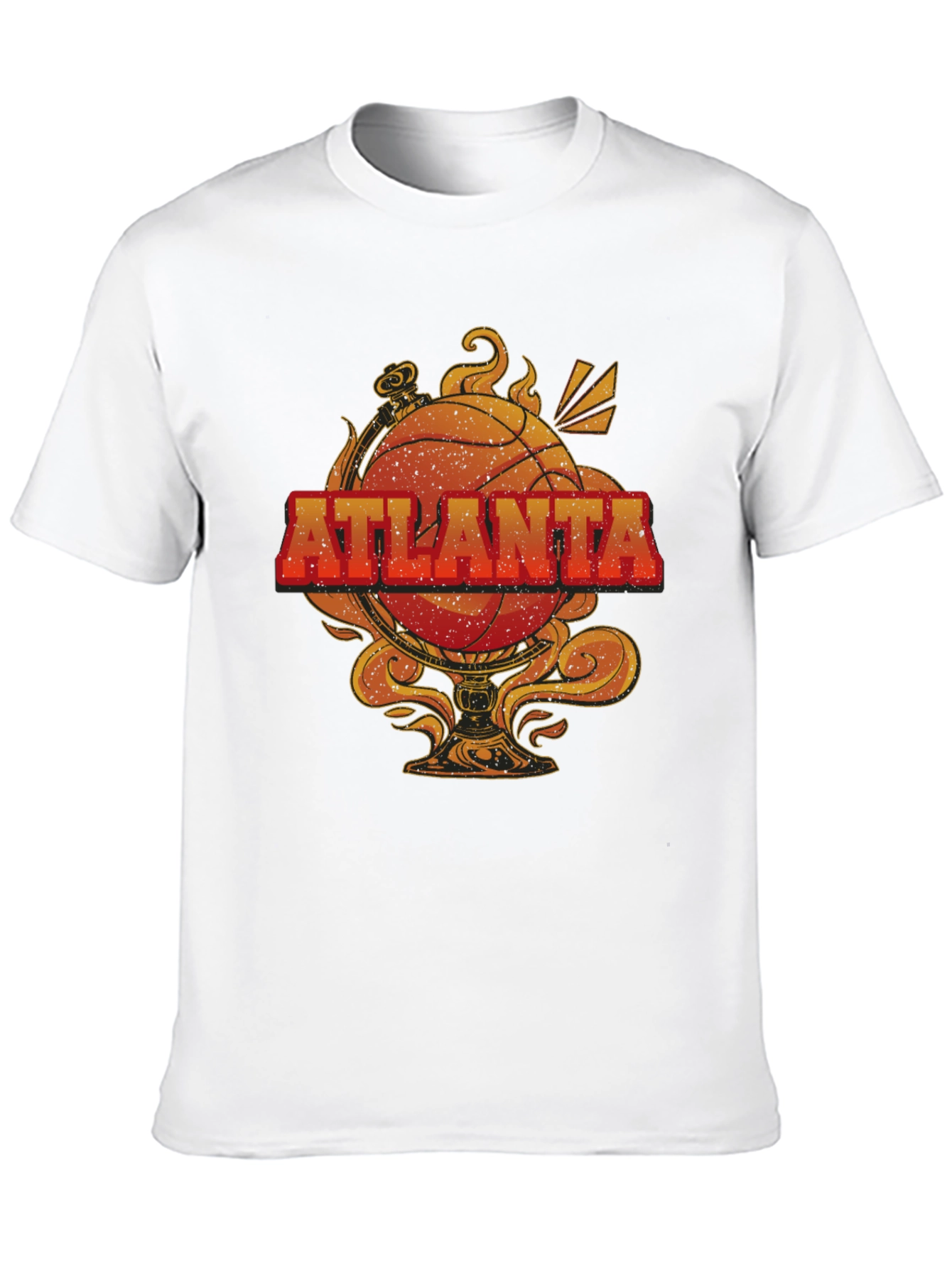 Black Atlanta Basketball Graphic Tee - Retro Style view 10