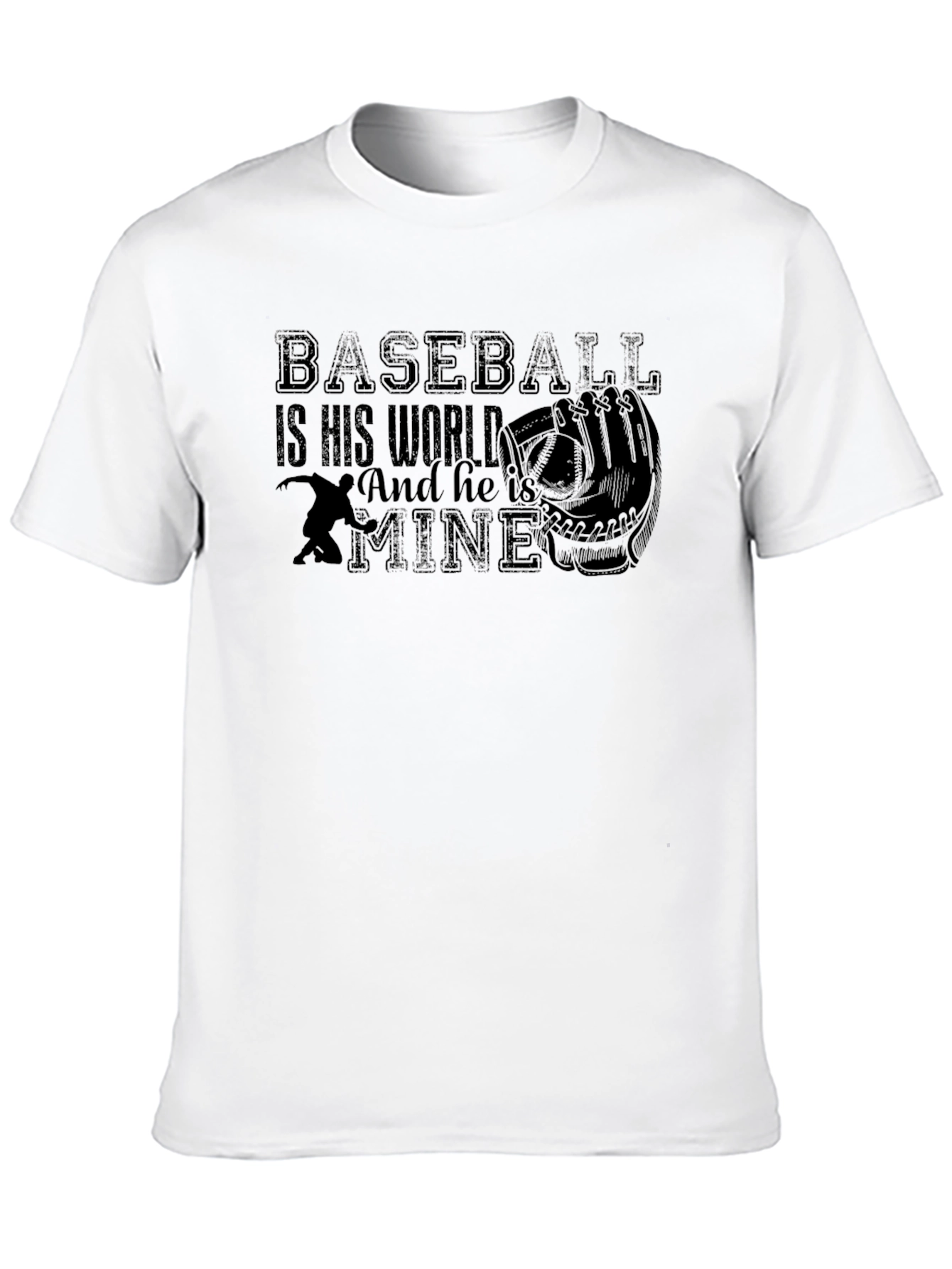 Black Baseball Is His World T-Shirt view 10