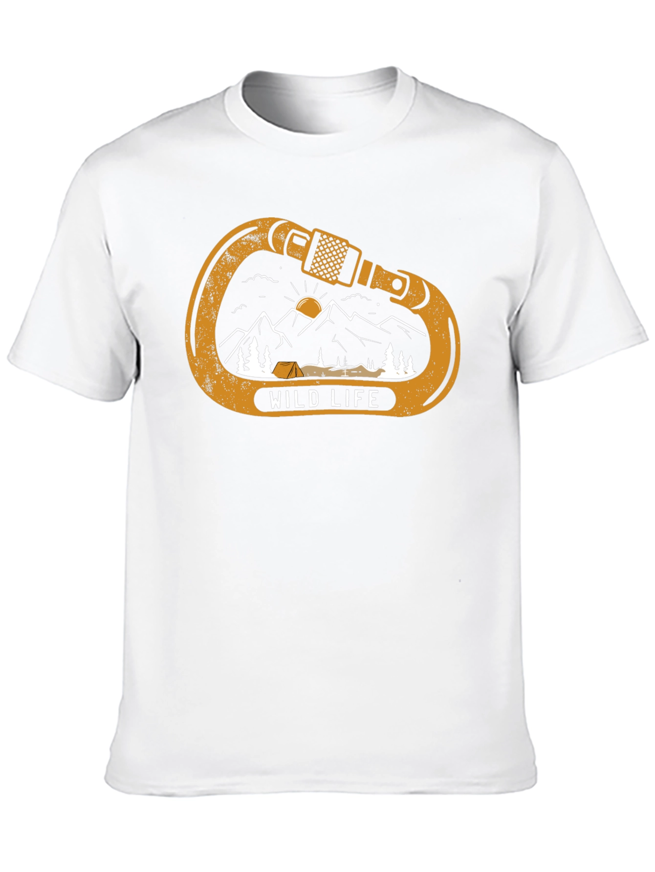 Black Wild Life Climbing Carabiner Graphic Tee - Black view 10