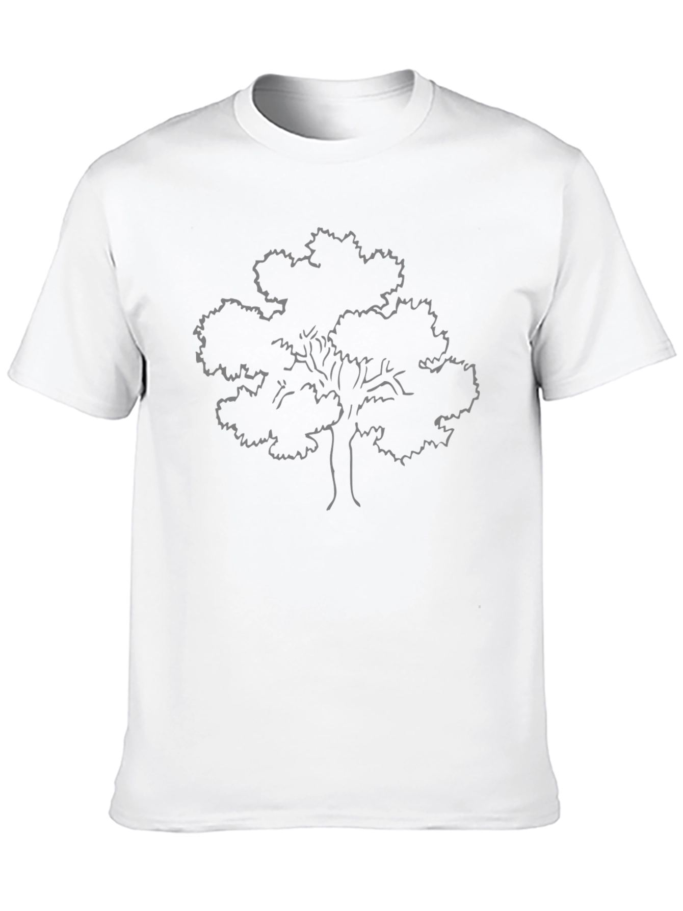 Black Men's Black Tree Graphic Tee view 10