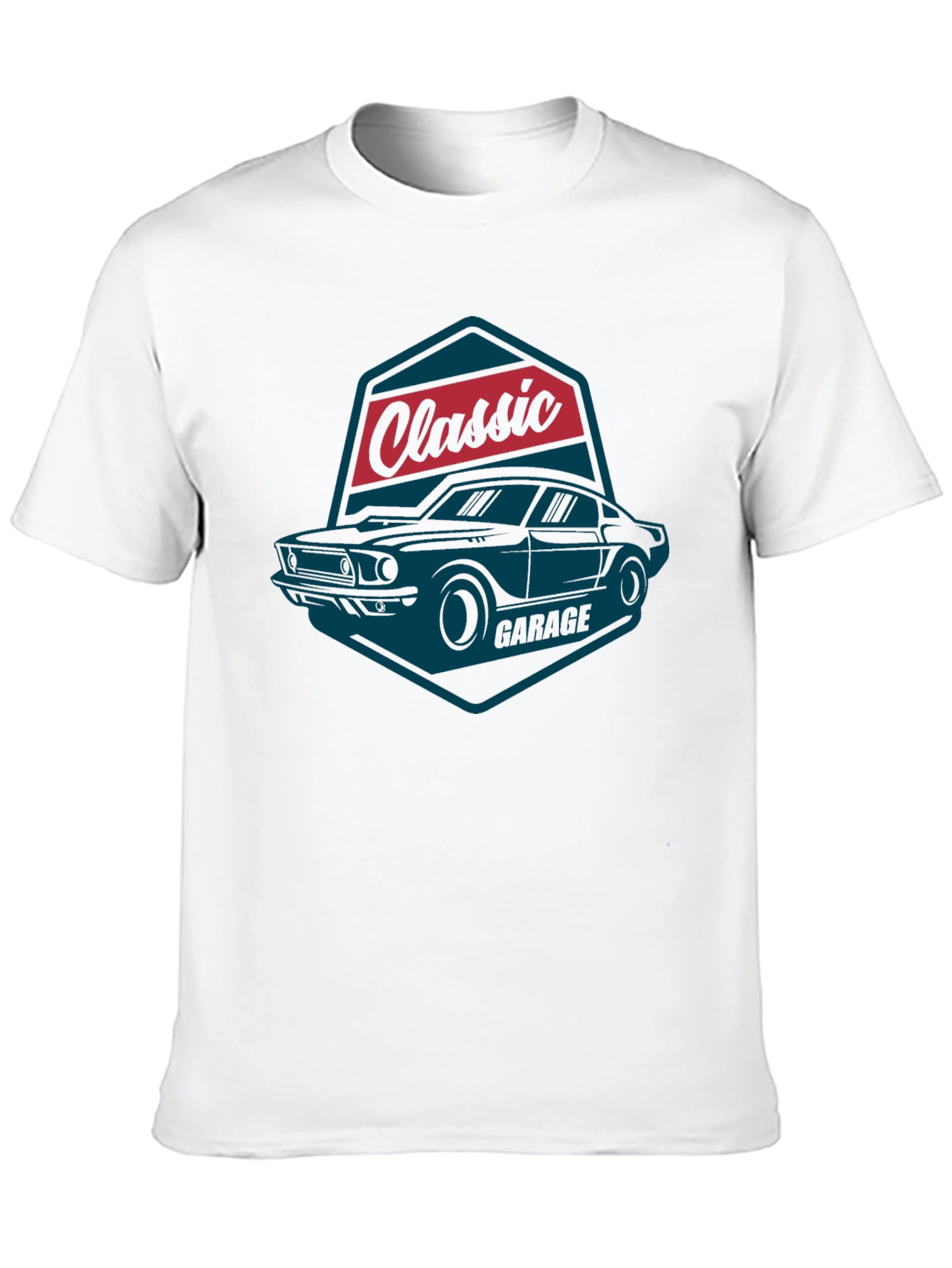 Black Classic Garage Car T-Shirt view 10