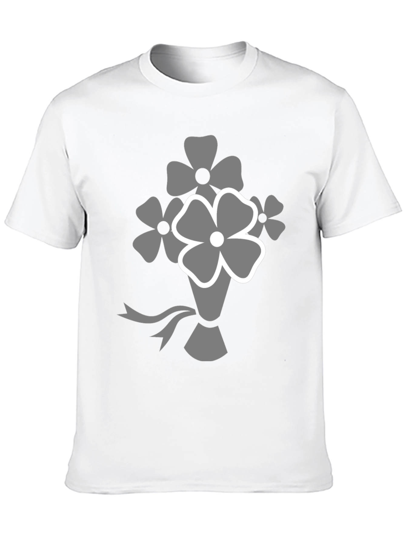 Black Floral Bouquet Graphic T-Shirt view 10