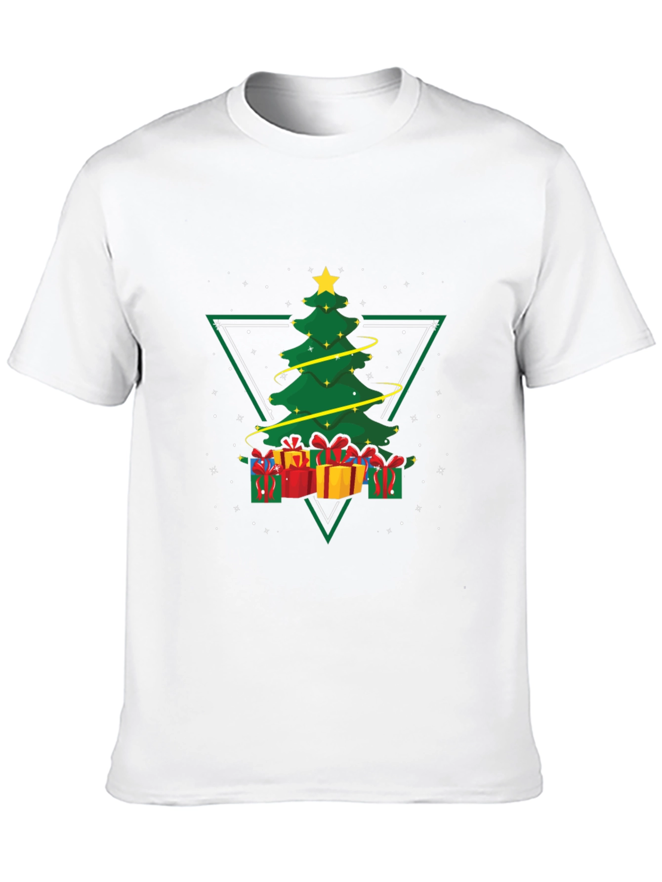 Black Christmas Tree Triangle Graphic Tee view 10