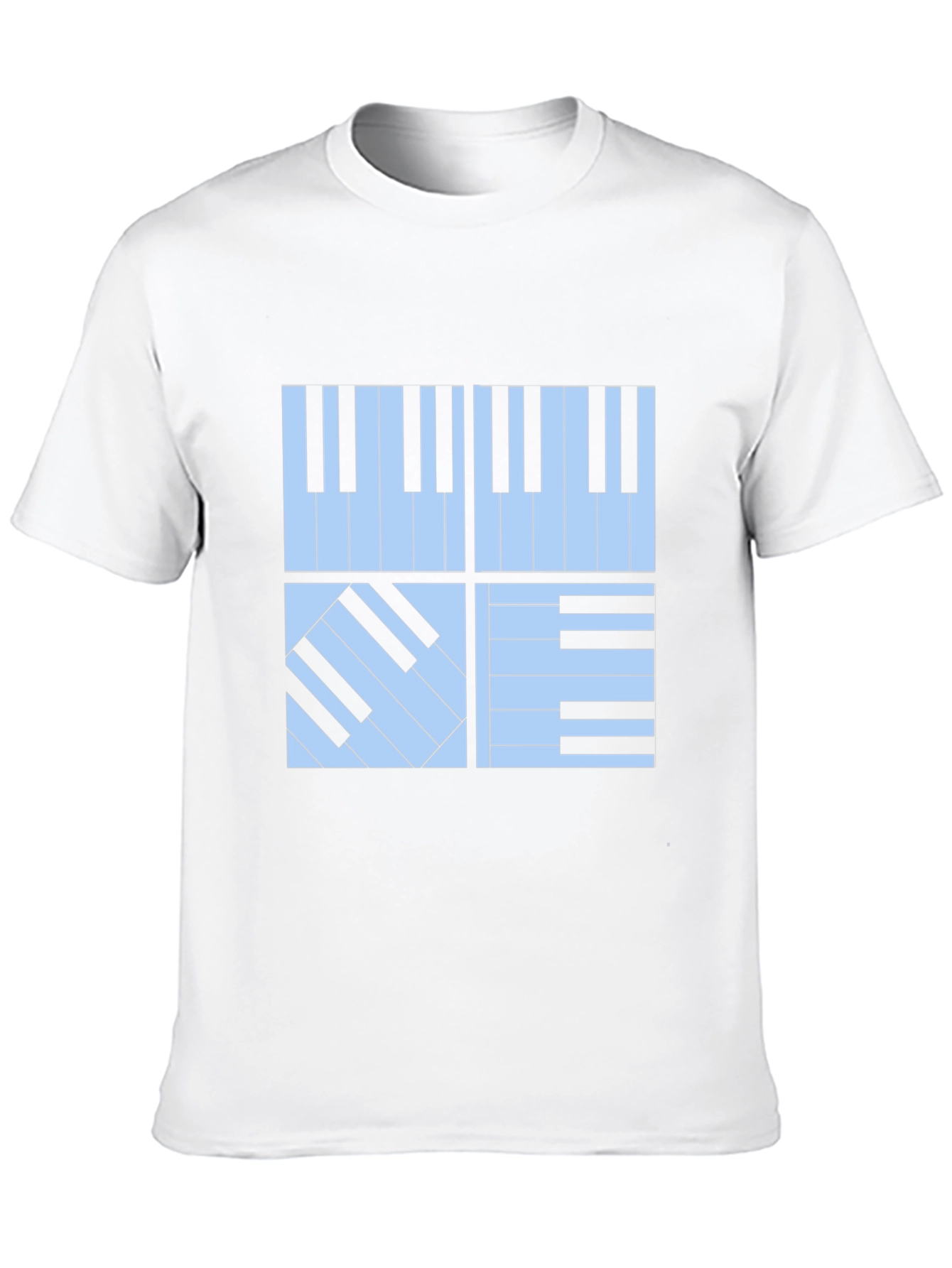 Black Piano Keys Graphic Tee - Stylish Musician's T-Shirt view 10