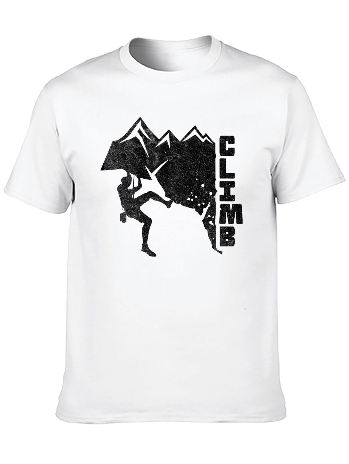 Black Climb Mountain Graphic Black T-Shirt view 10