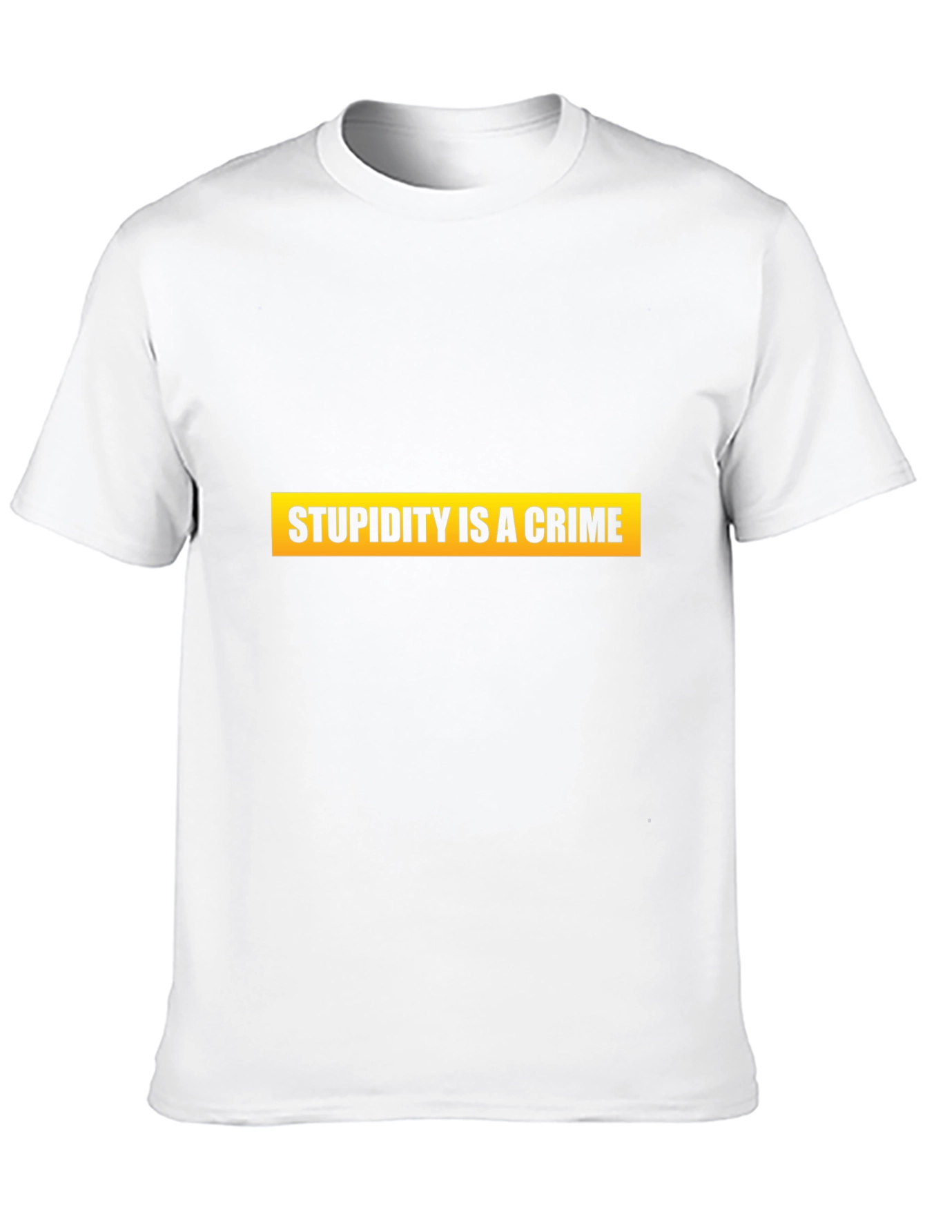 Black Stupidity is a Crime Graphic Tee - Black view 10