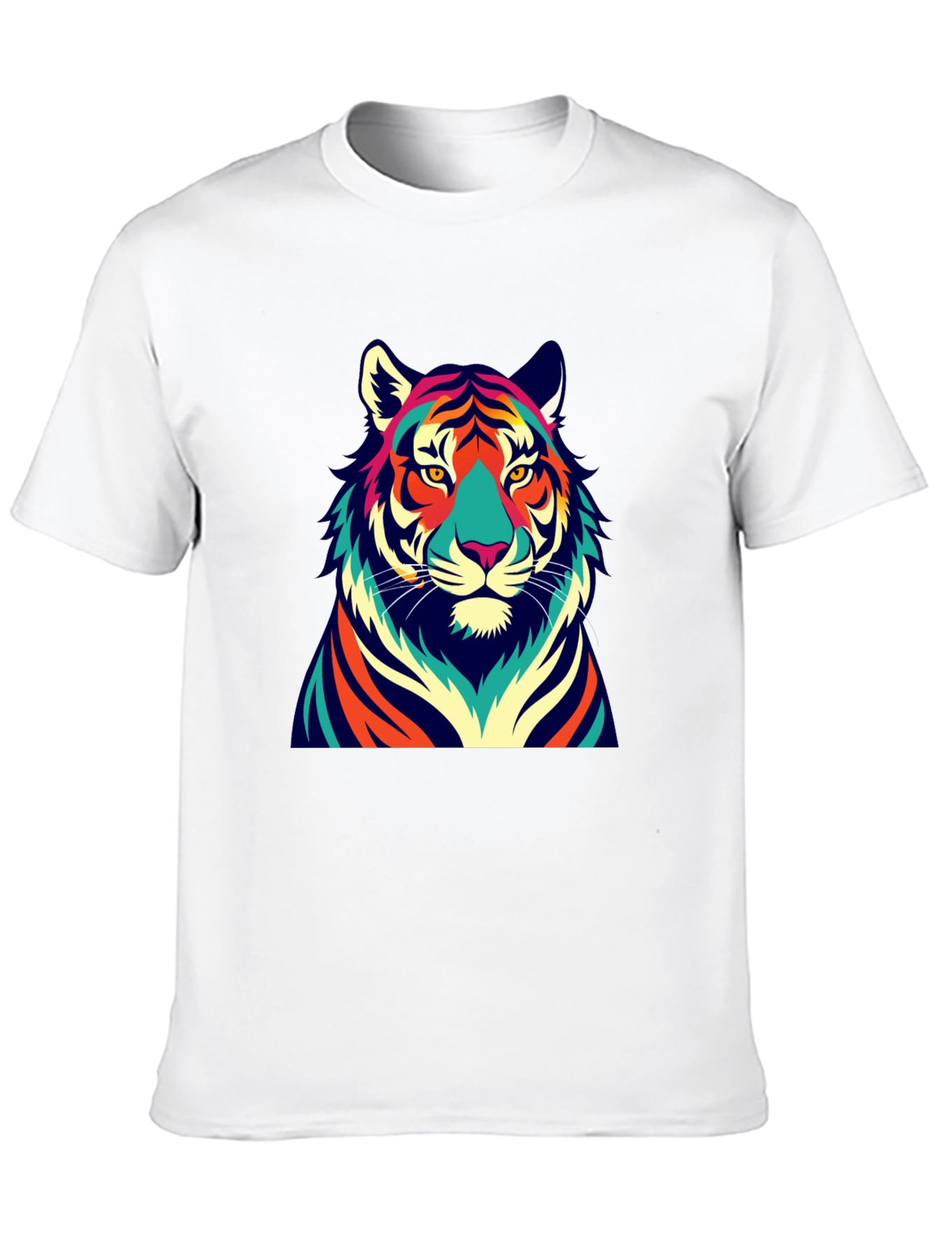 Black Vibrant Tiger Graphic Tee - Bold Style view 10