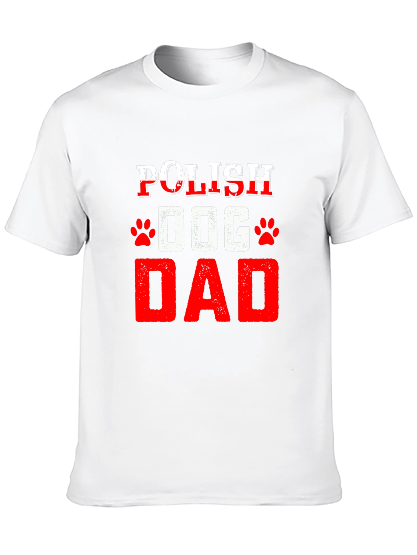 Black Polish Dog Dad T-Shirt Black view 10
