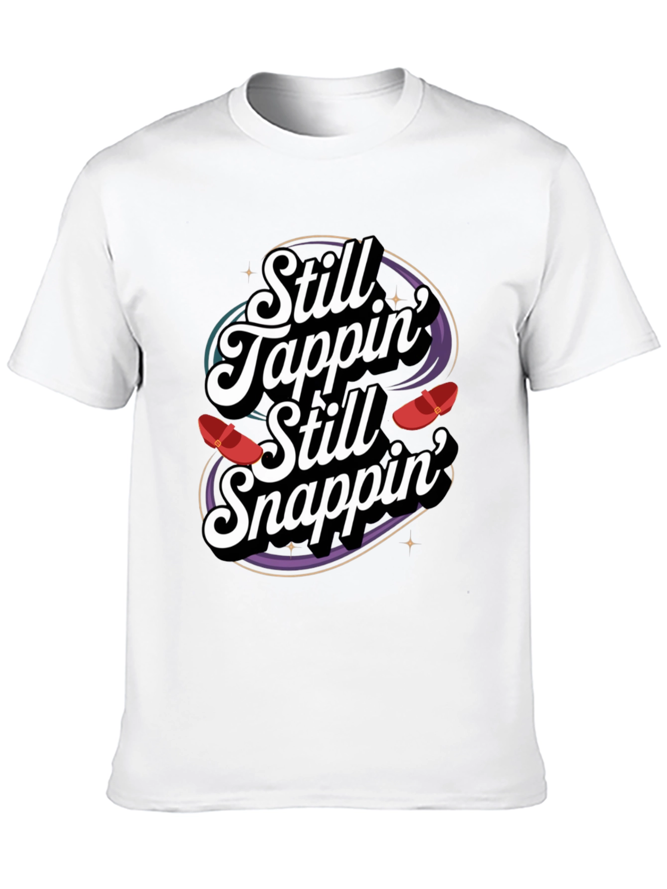 Black Still Tappin' Still Snappin' Graphic Tee view 10