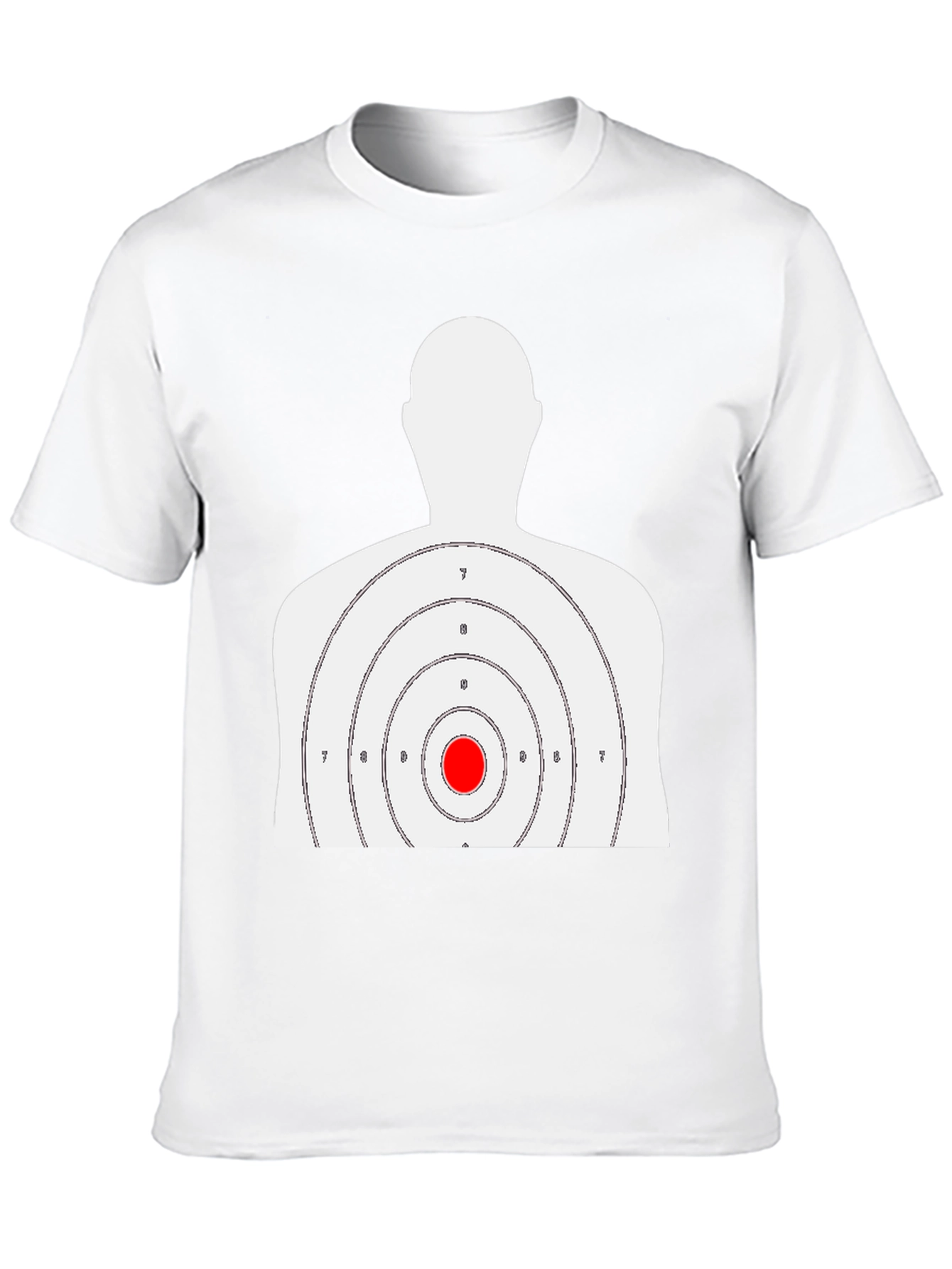 Black Target Practice T-Shirt - Bullseye Design view 10