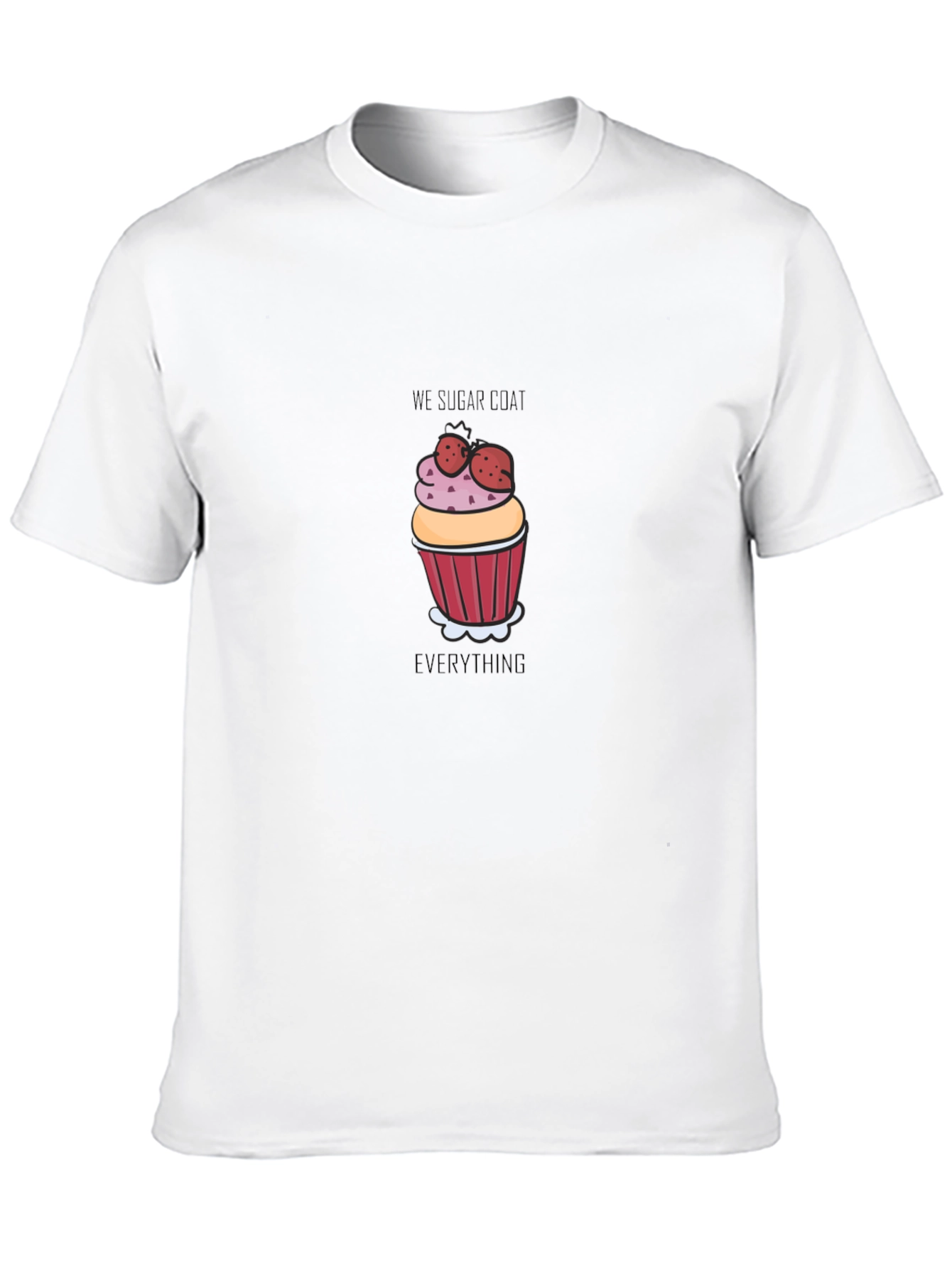 Black Sugar Coat Cupcake Graphic Tee view 10