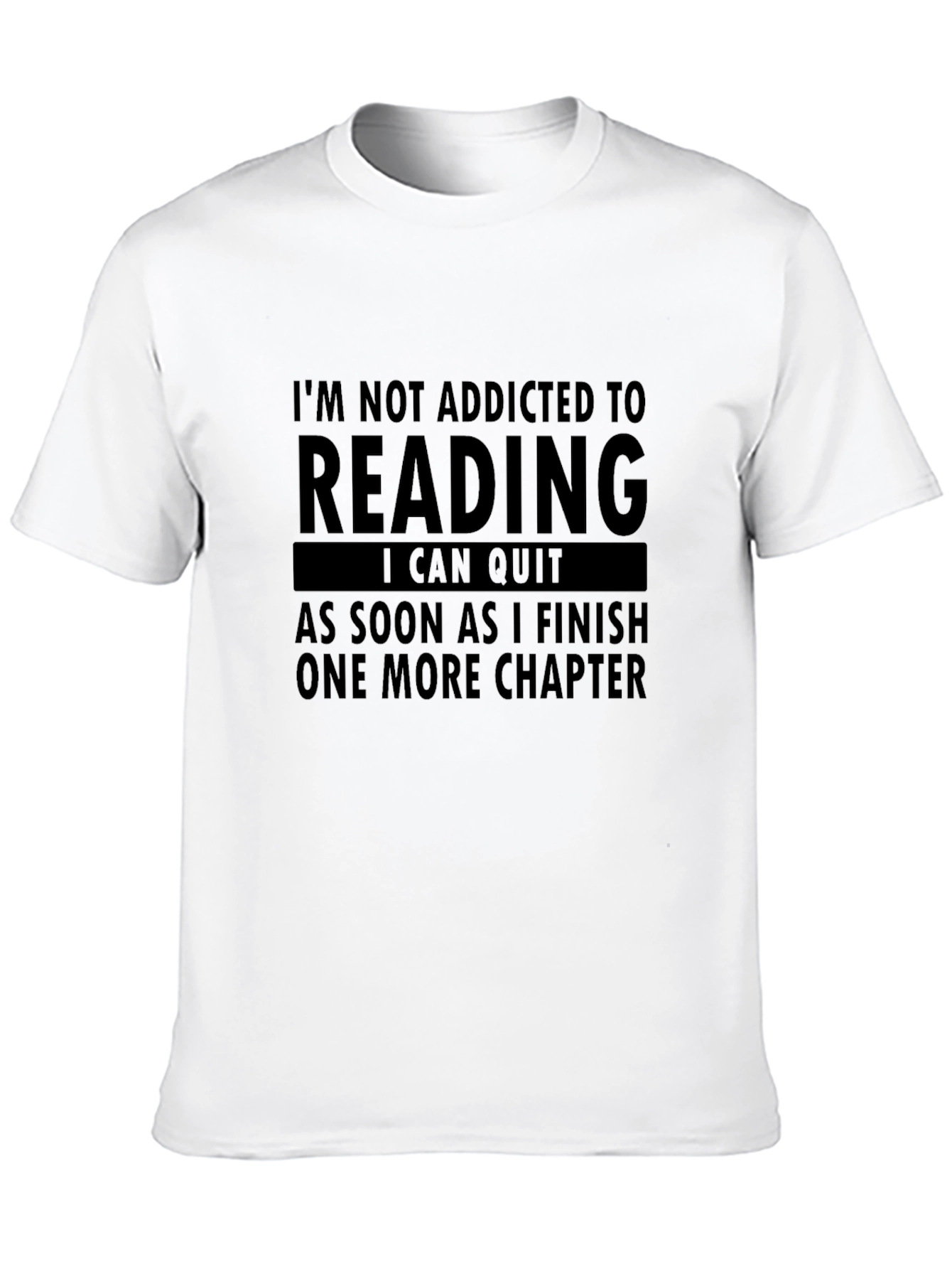 Black Reading Addict Novelty T-Shirt view 10