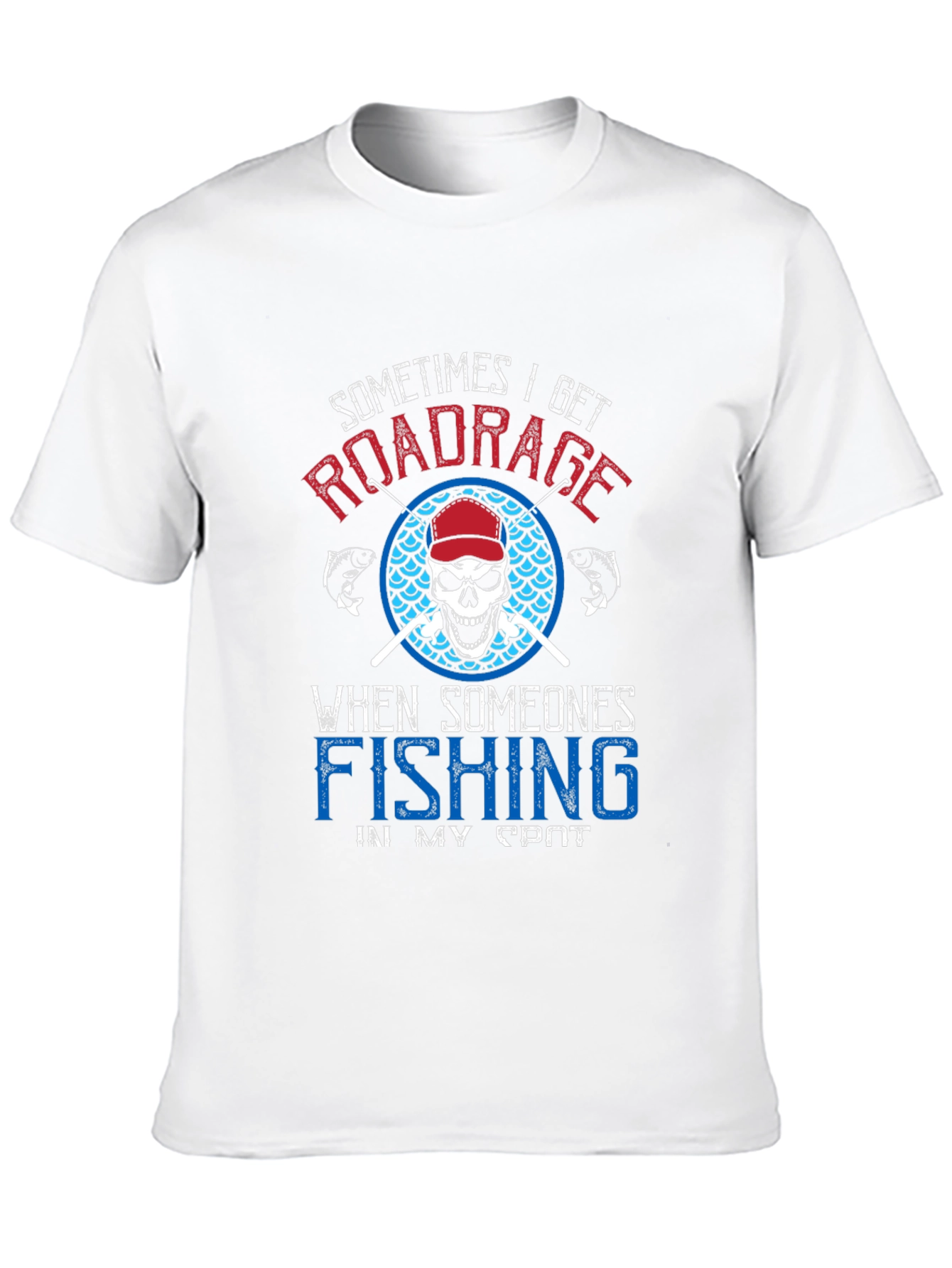 Black Road Rage Fishing T-Shirt view 10