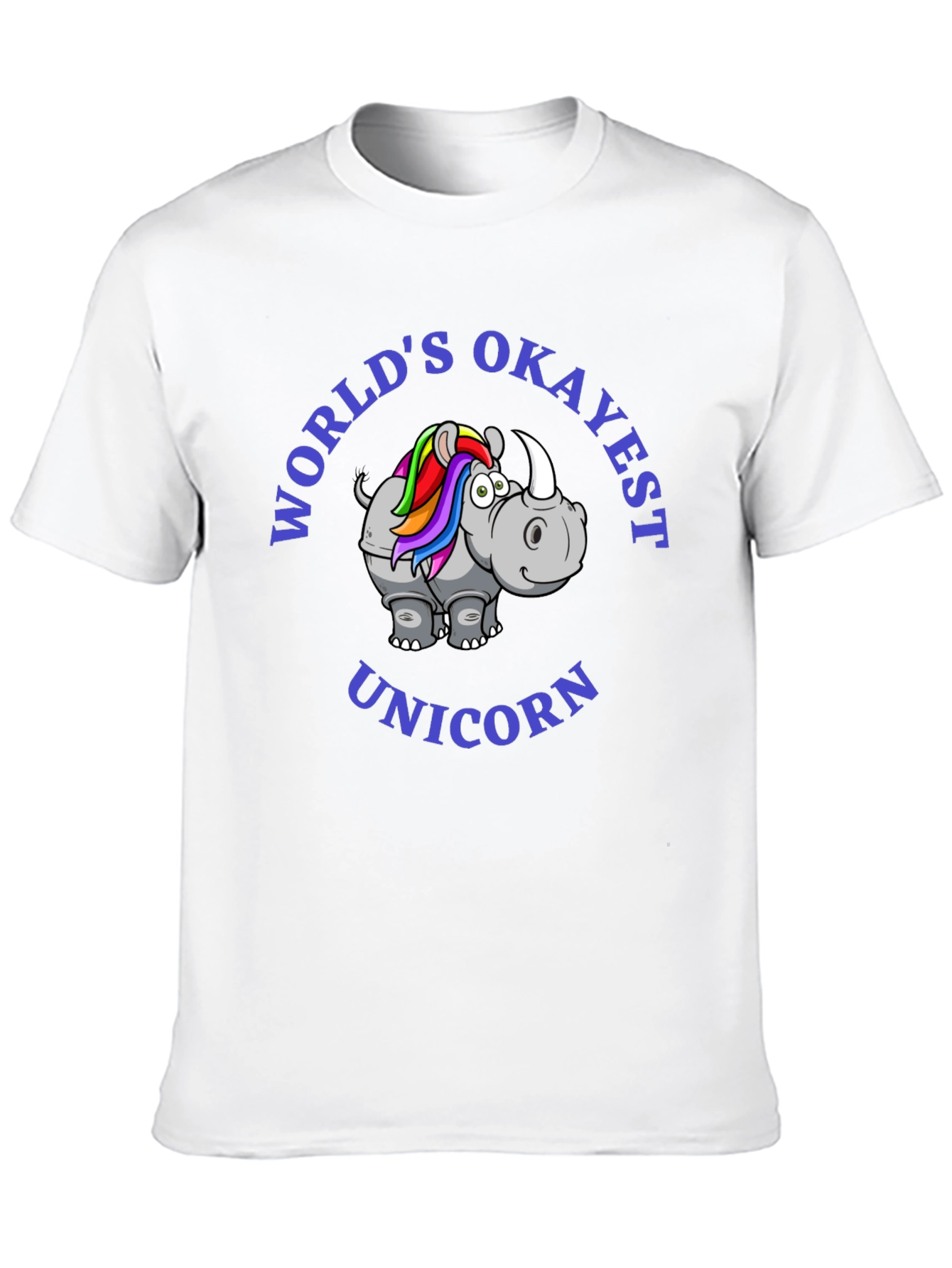 Black World's Okayest Unicorn T-Shirt view 10