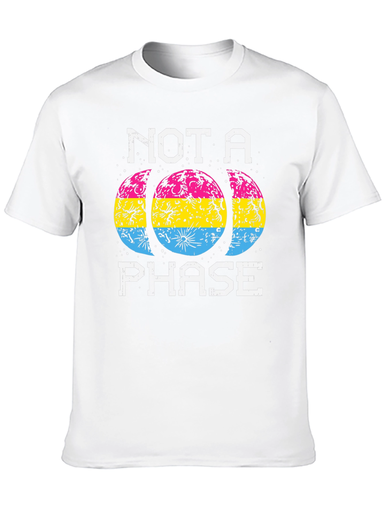 Black Not a Phase Pansexual Pride T-Shirt view 10