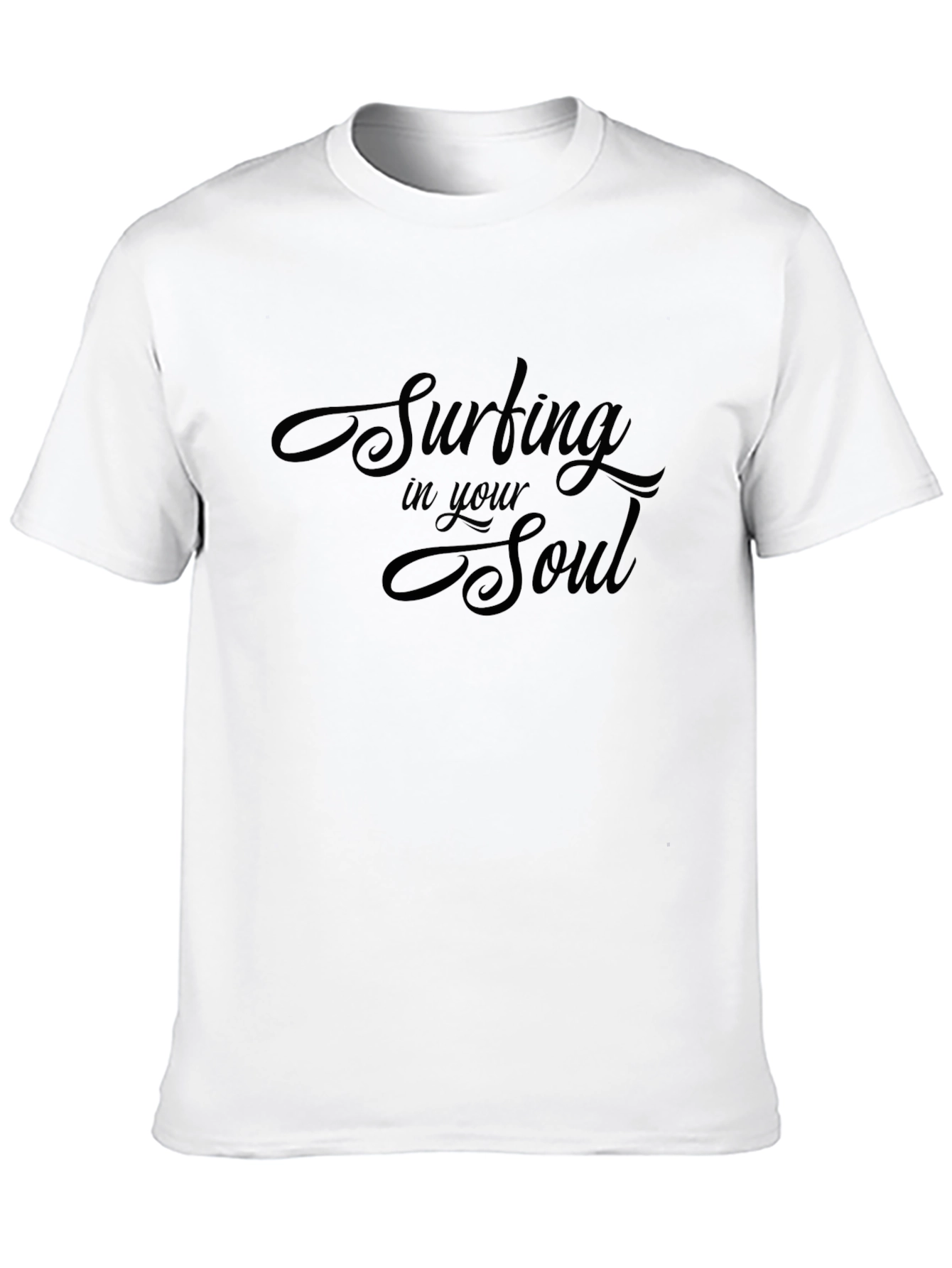 Black Surfing in your Soul Graphic T-Shirt - Black view 10