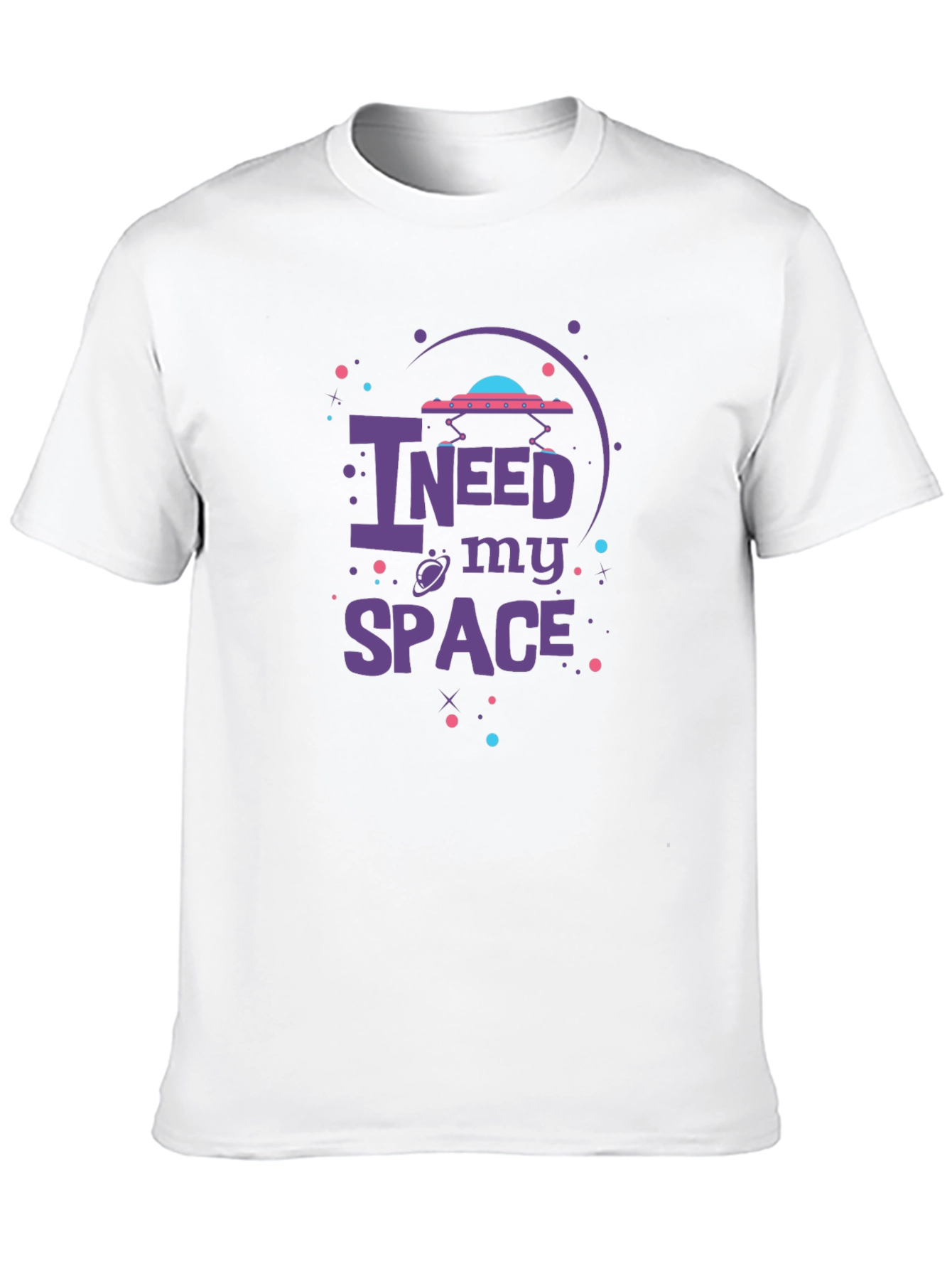 Black I Need My Space Graphic Tee view 10