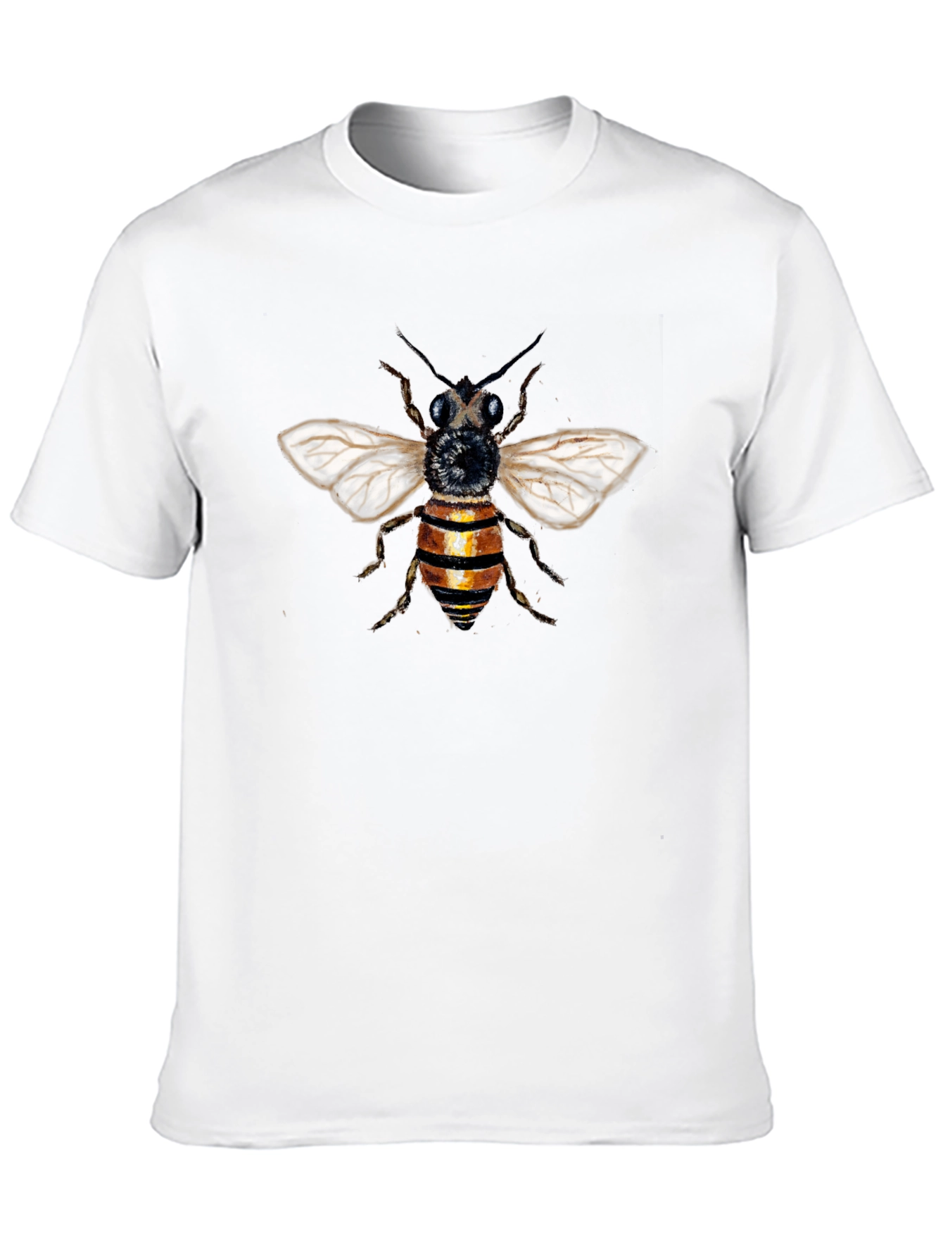 Black Bee Graphic T-Shirt - Black Cotton Blend view 10