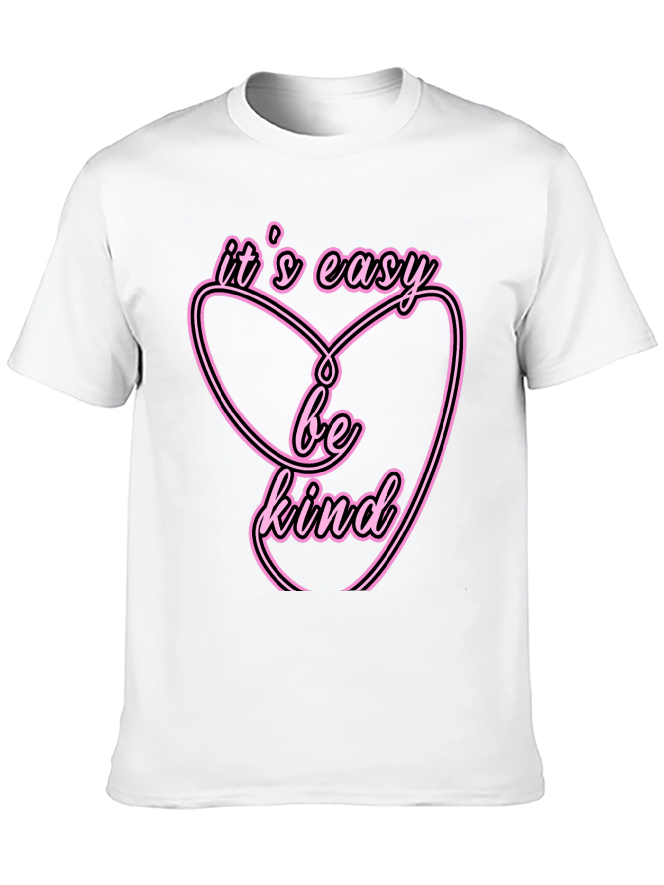Black It's Easy Be Kind T-Shirt view 10