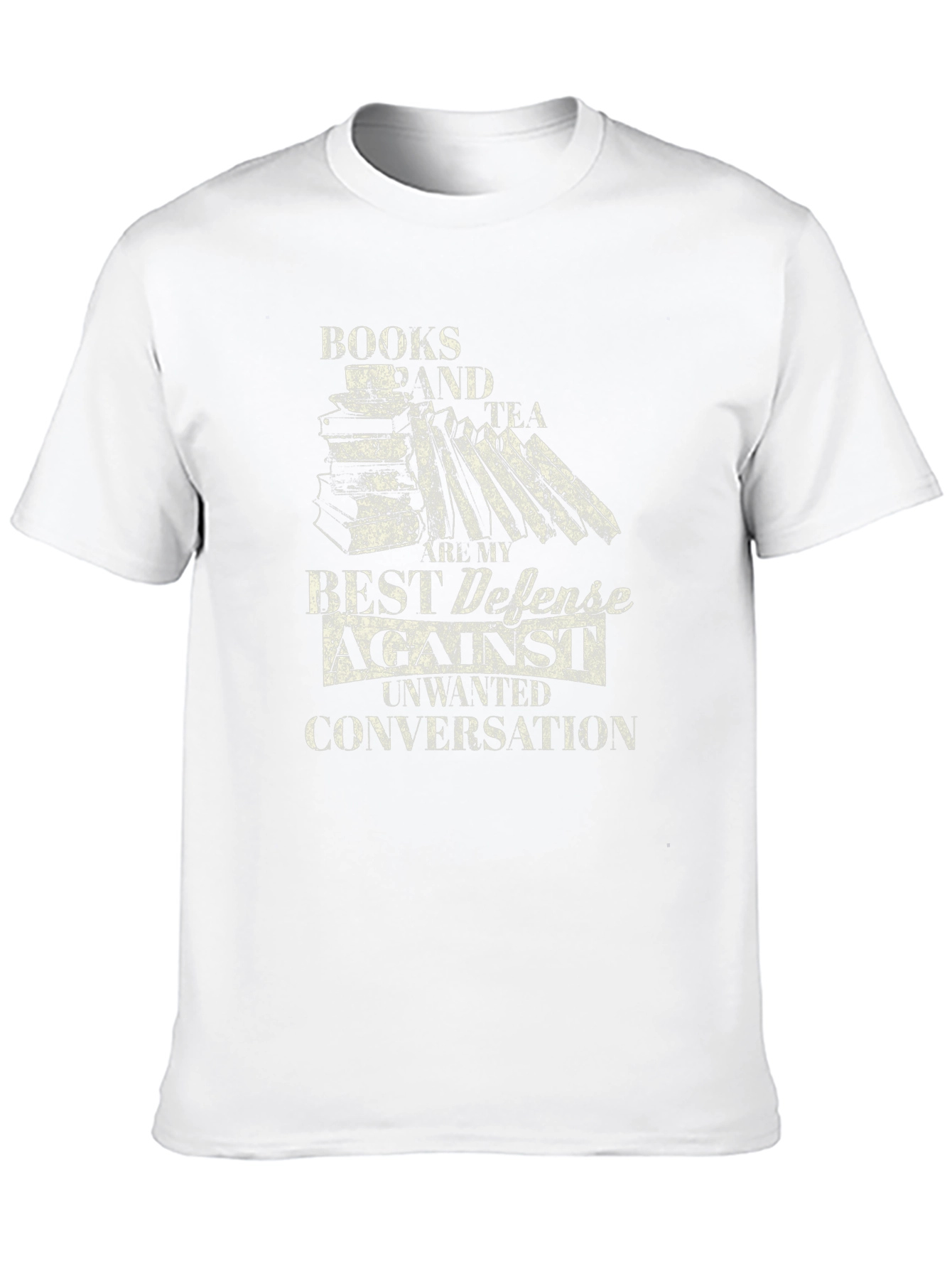 Black Books & Tea Defense T-Shirt - Introvert Apparel view 10