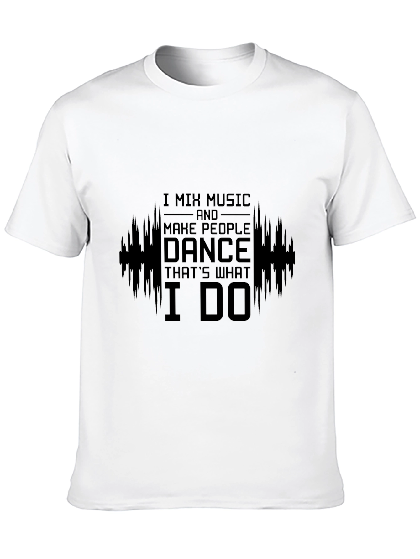 Black Mix Music Dance T-Shirt - DJ Musician Shirt view 10