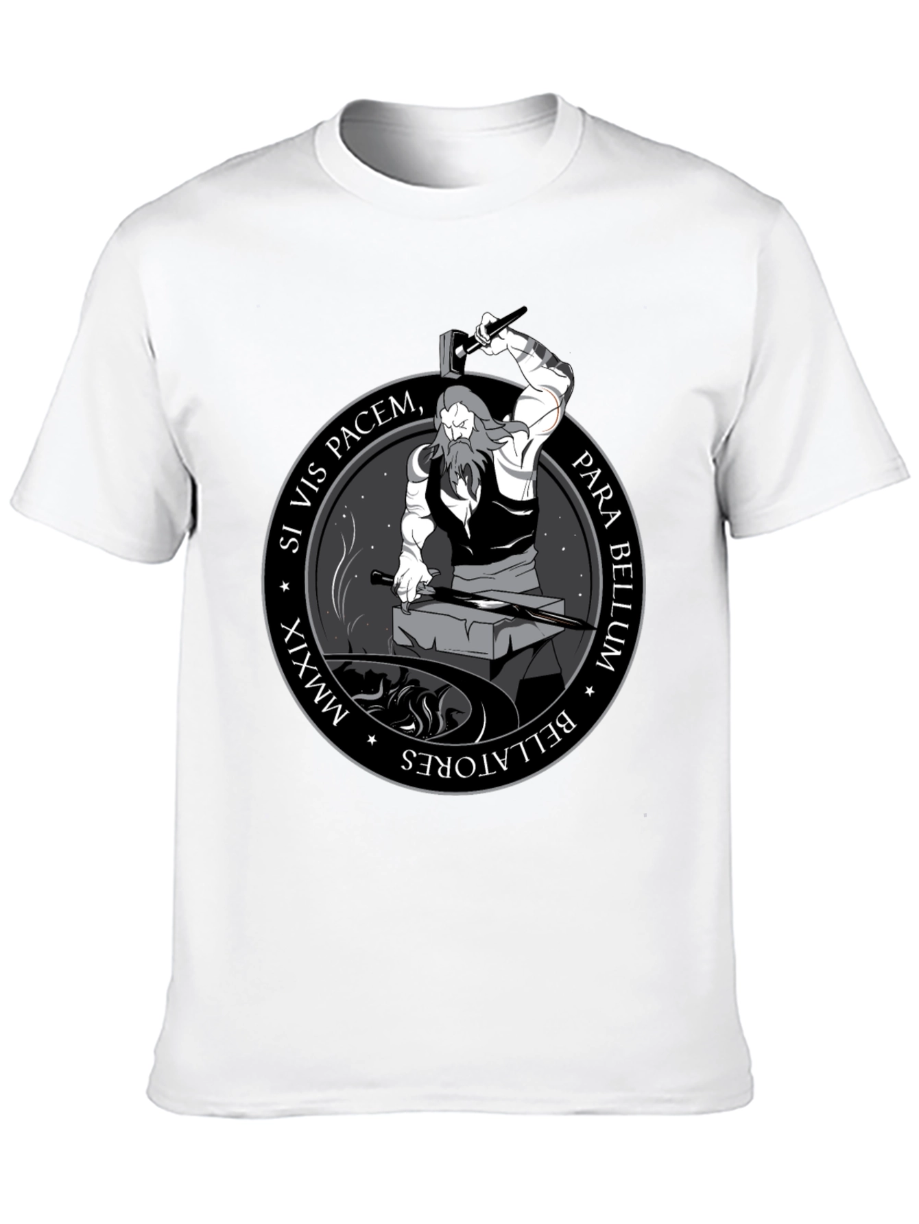 Black Si Vis Pacem, Para Bellum Graphic Tee view 10