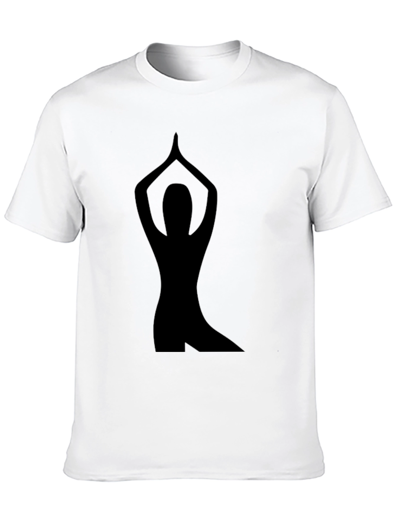 Black Yoga Pose Graphic Tee - Black view 10