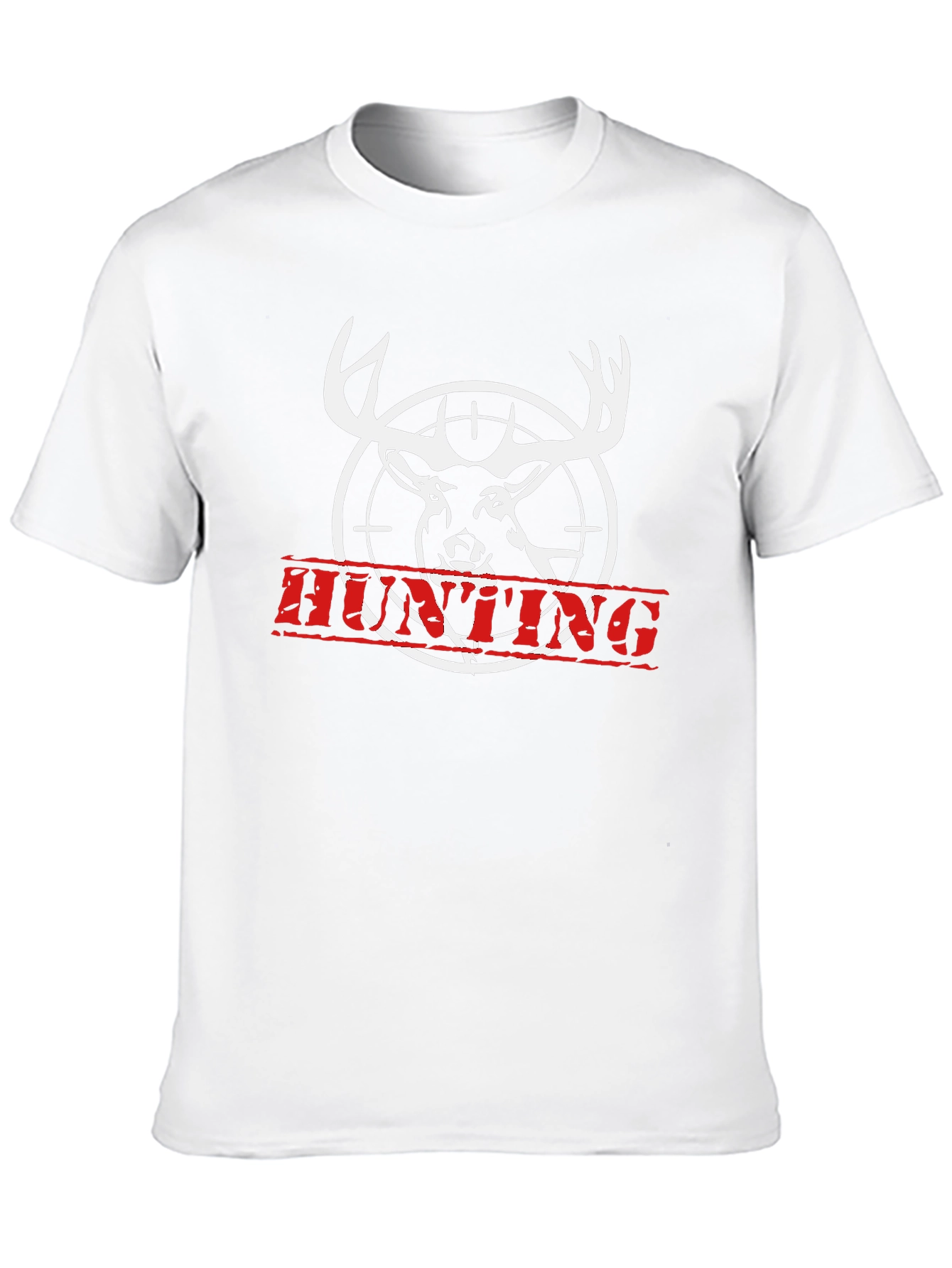 Black Hunting Deer T-Shirt - Black Cotton Tee view 10