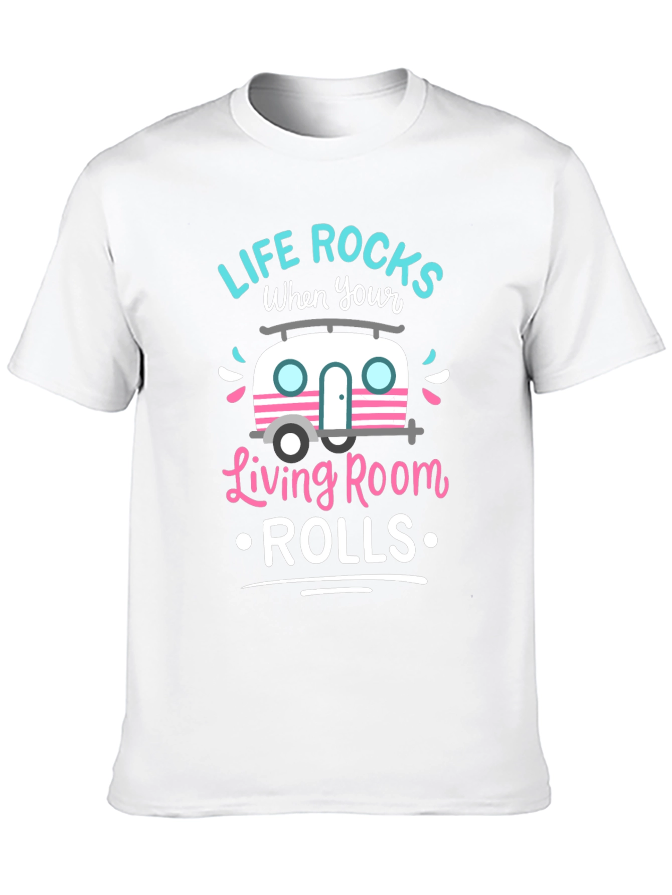 Black Life Rocks When Your Living Room Rolls T-Shirt view 10