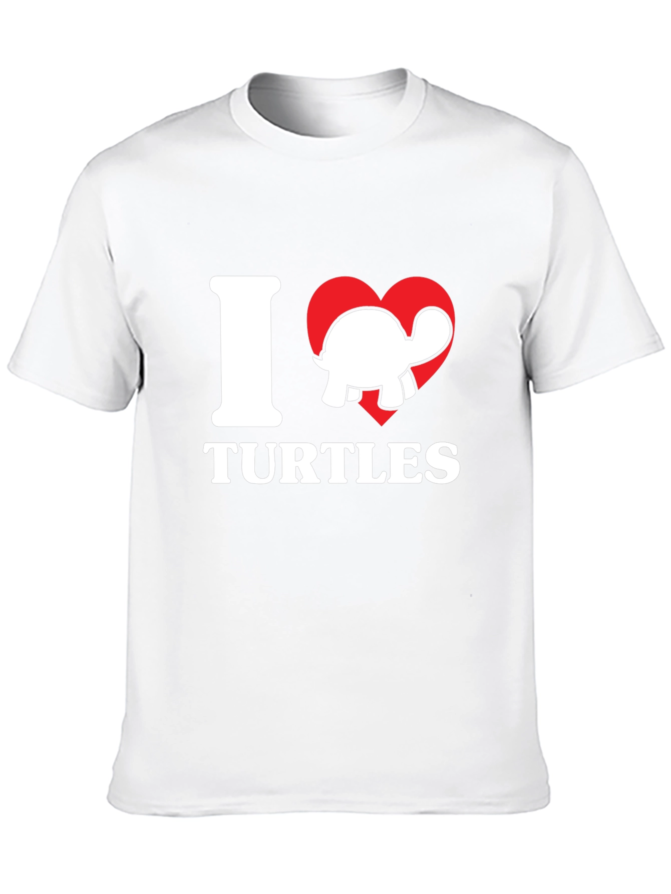 Black I Heart Turtles Graphic T-Shirt - Soft Cotton Tee view 10