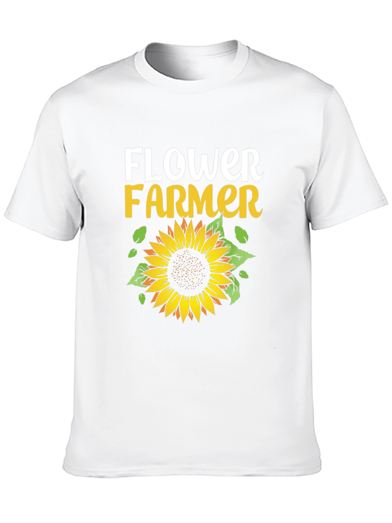 Black Flower Farmer Graphic Tee - Black Unisex T-Shirt view 10