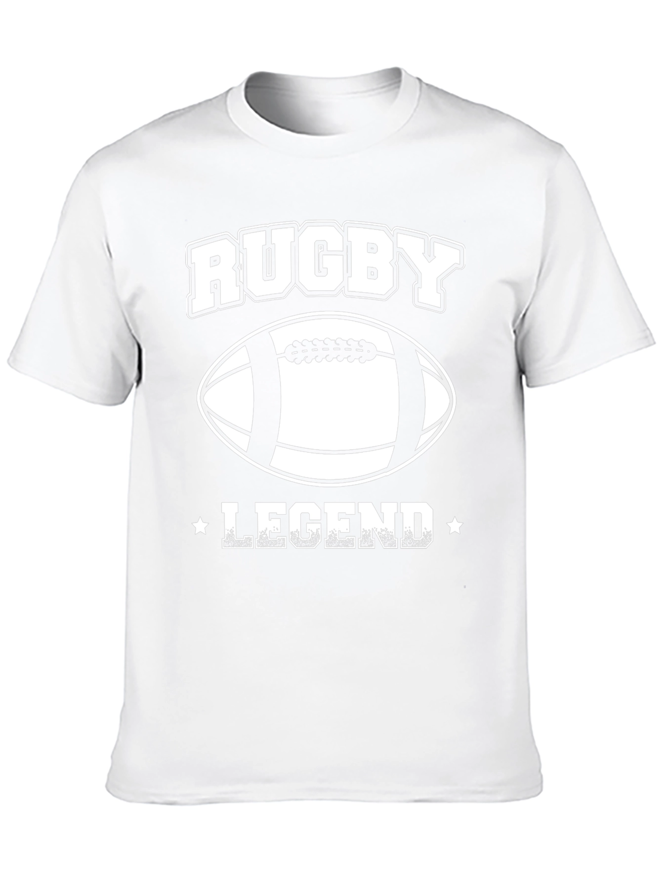 Black Rugby Legend Graphic T-Shirt - Black Cotton Tee view 10
