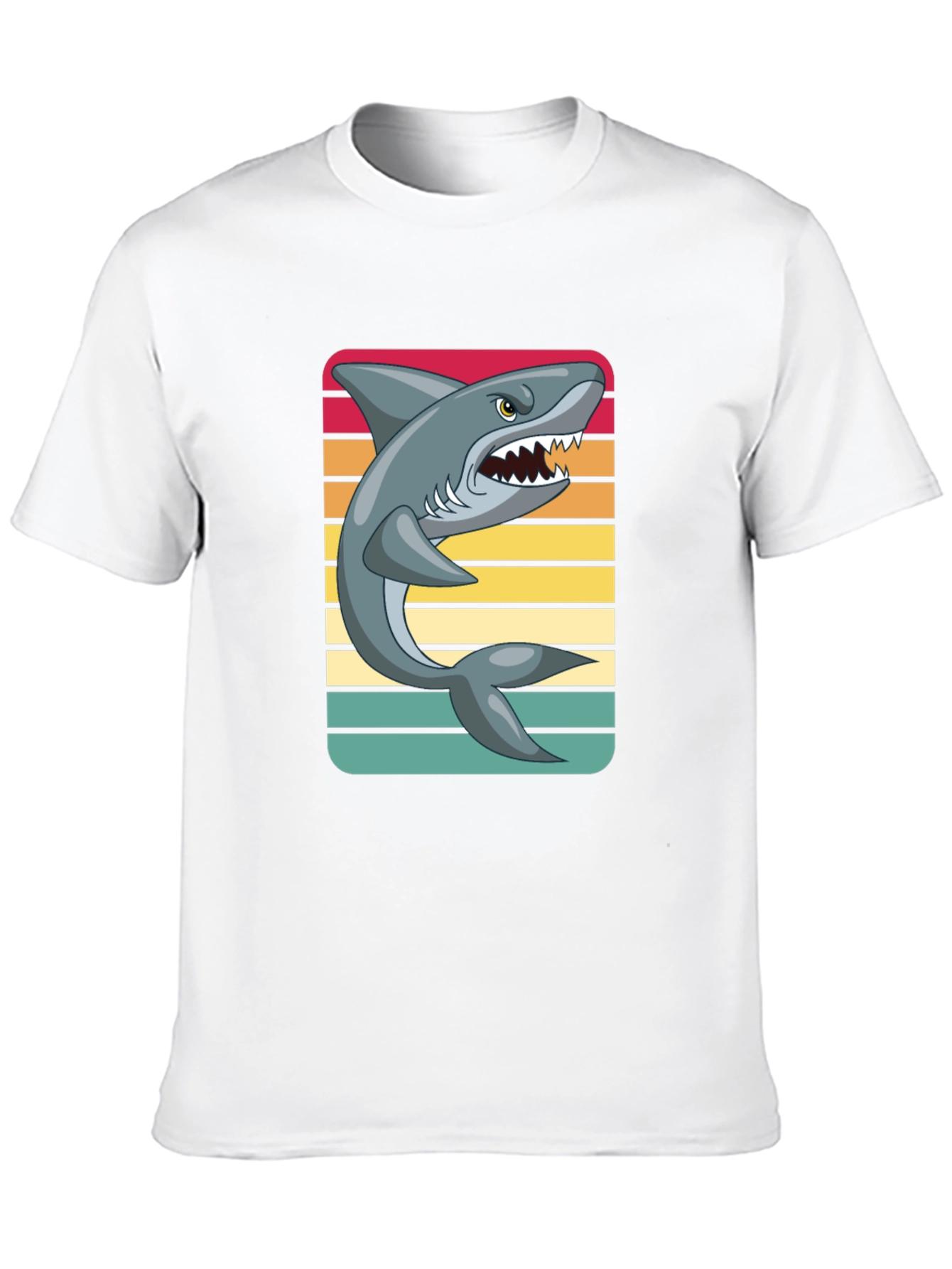 Black Retro Shark Graphic Tee view 10